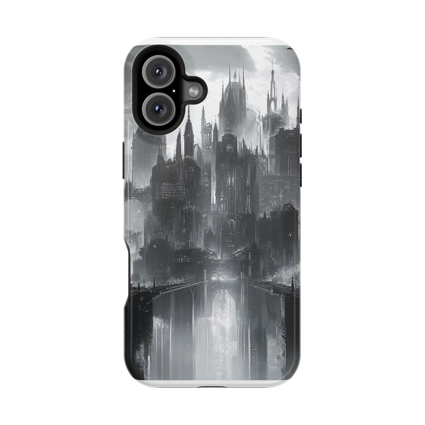 iPhone Magnetic Tough Case - Futuristic Gotham Design by Moxie Jay