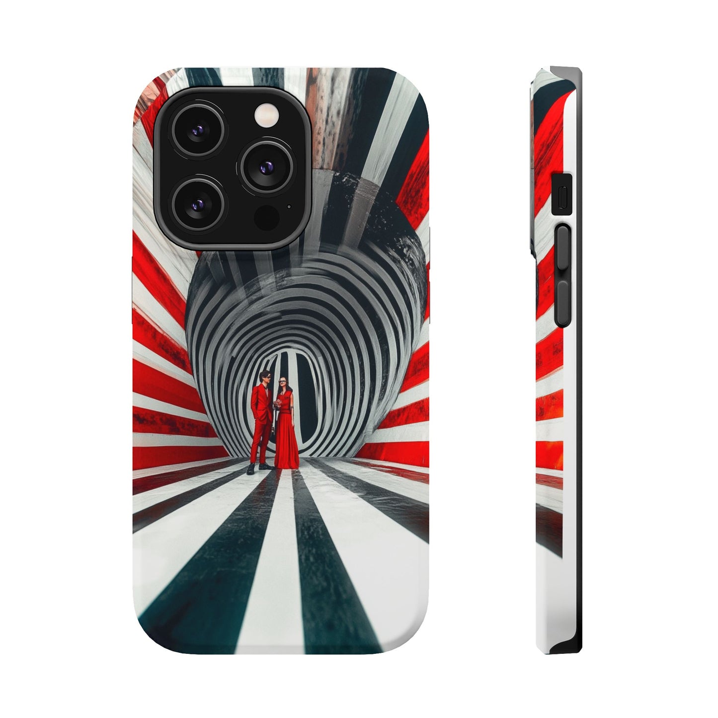 Cosmic Vortex" Luxury Magnetic Wireless Charging iPhone Case by Moxie Jay