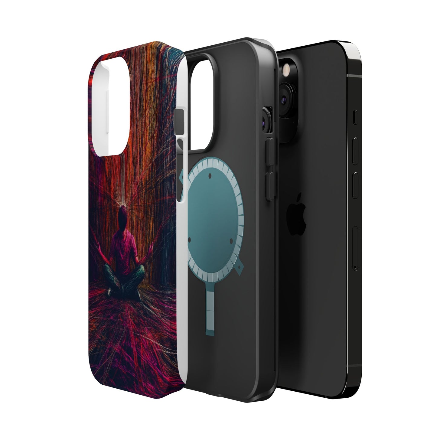 Luxurious Magnetic Wireless Charging Tough iPhone Case - "Transcendence" by Moxie-Jay