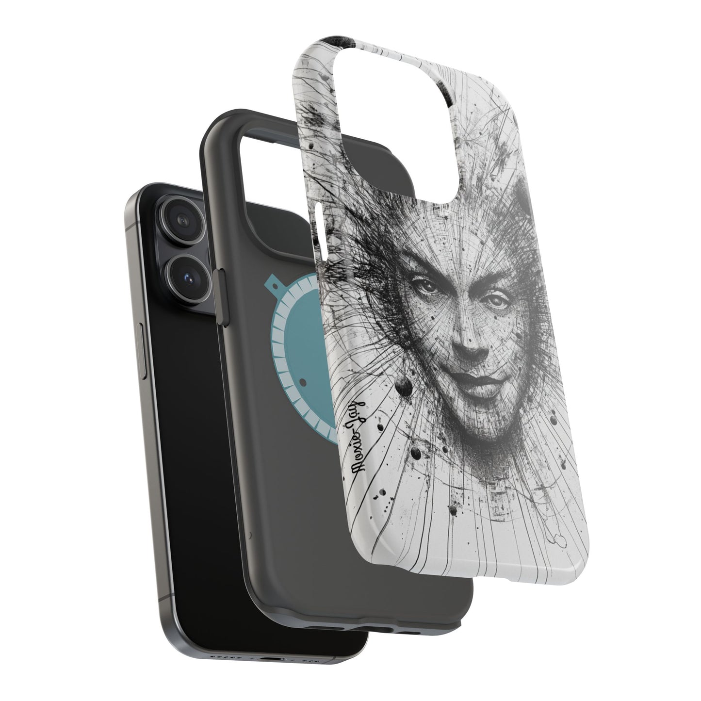 Artistic Magnetic Phone Case - Unique Design for Creative Minds