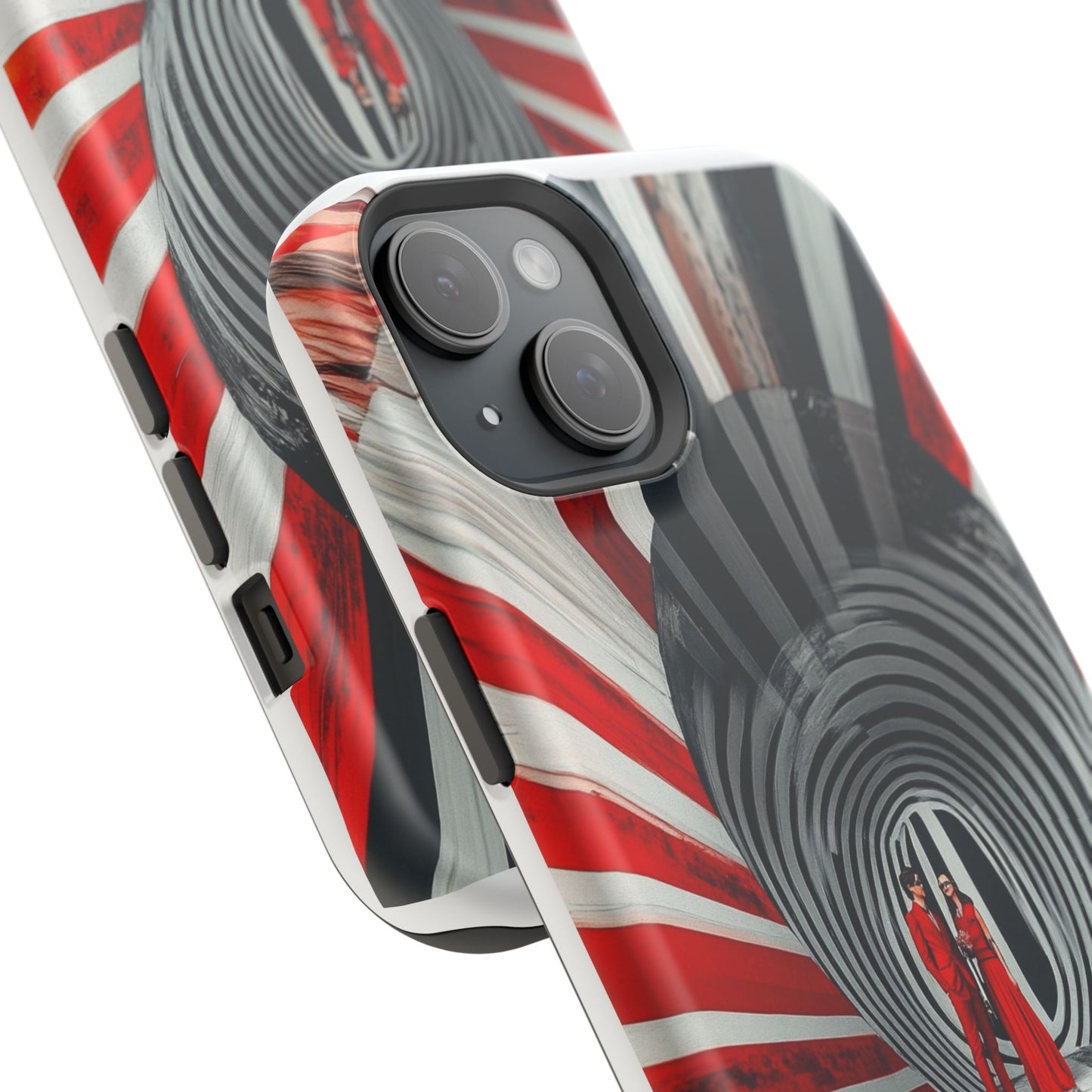 Cosmic Vortex" Luxury Magnetic Wireless Charging iPhone Case by Moxie Jay