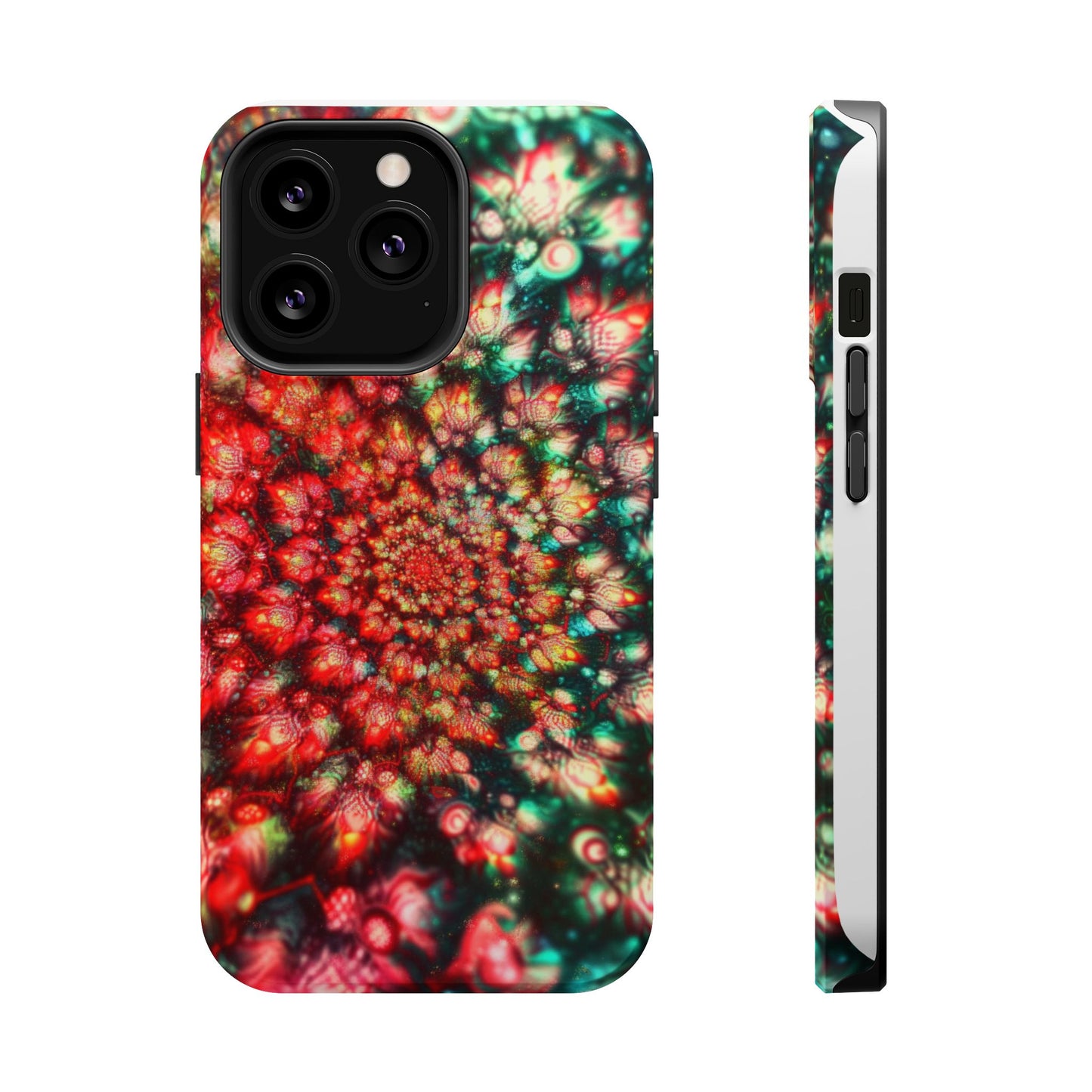 Luxurious Magnetic Wireless Charging Tough iPhone Case - "Psychedelic Dreams" by Moxie-Jay