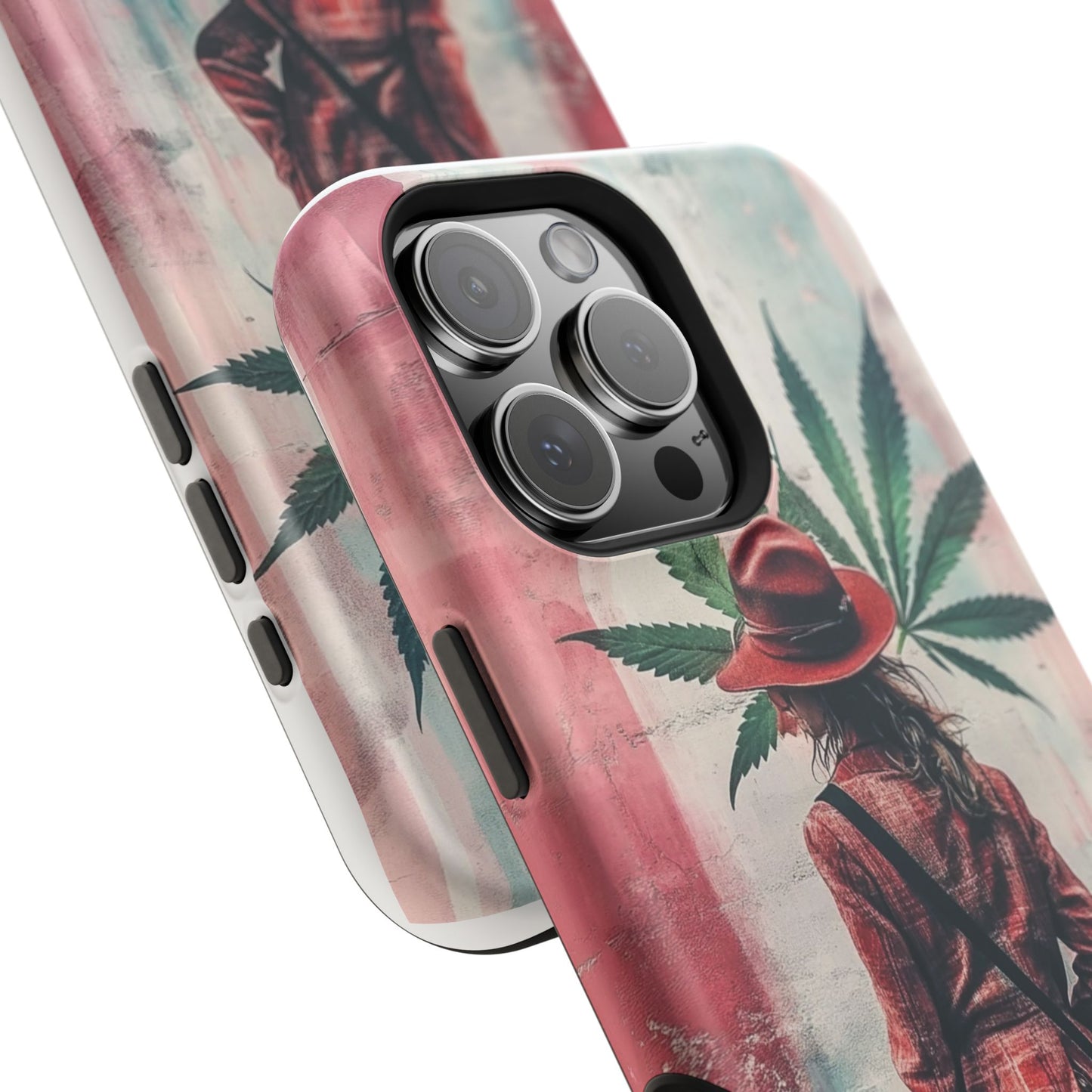 Bohemian Magnetic Tough Case - Stylish Cannabis Art for Phone Protection