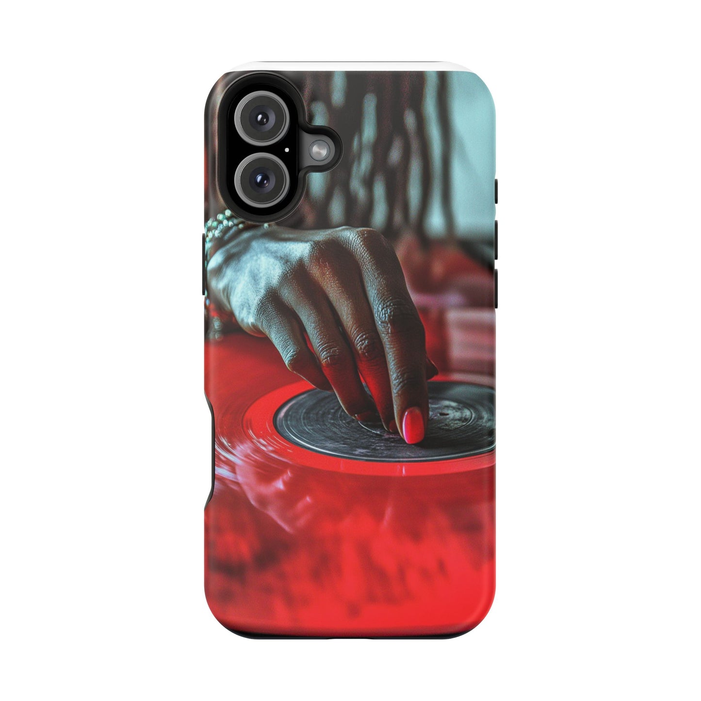 Luxurious MagSafe® Compatible iPhone Case - "Vinyl Groove" by Moxie-Jay