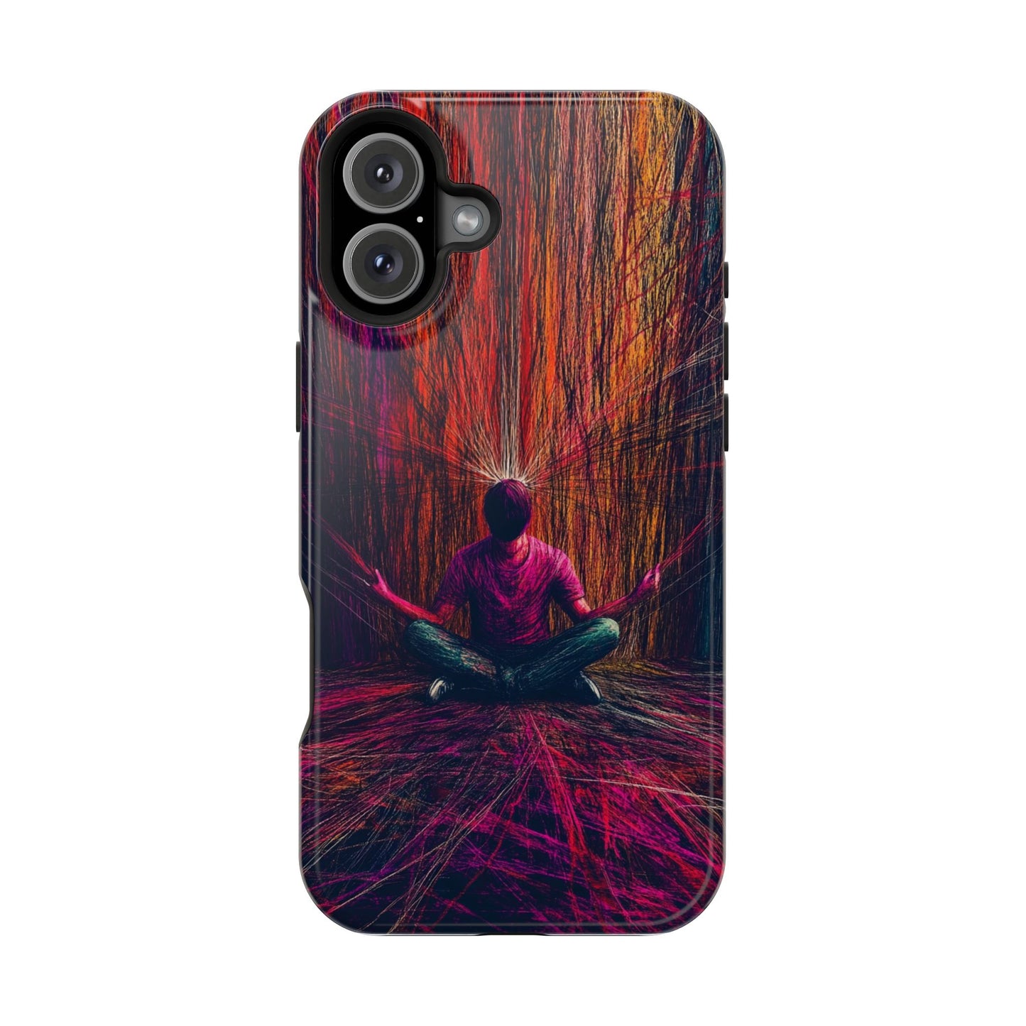 Luxurious Magnetic Wireless Charging Tough iPhone Case - "Transcendence" by Moxie-Jay