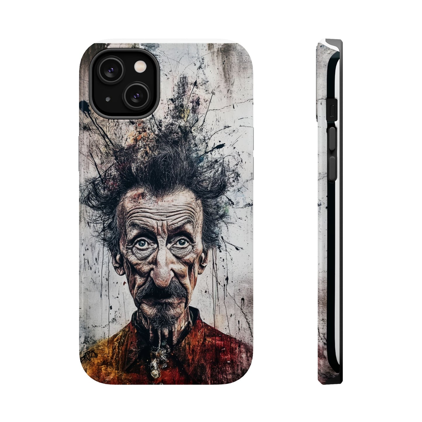 Luxurious Magnetic Wireless Charging Tough iPhone Case - "Demonic Dali" by Moxie-Jay