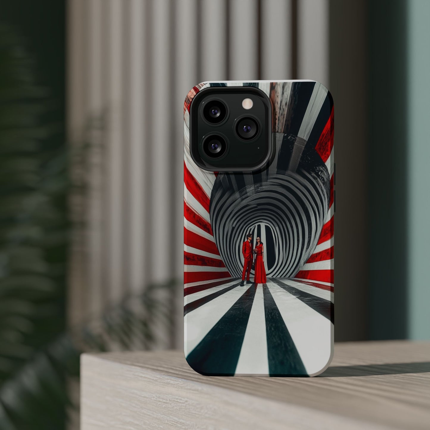 Cosmic Vortex" Luxury Magnetic Wireless Charging iPhone Case by Moxie Jay
