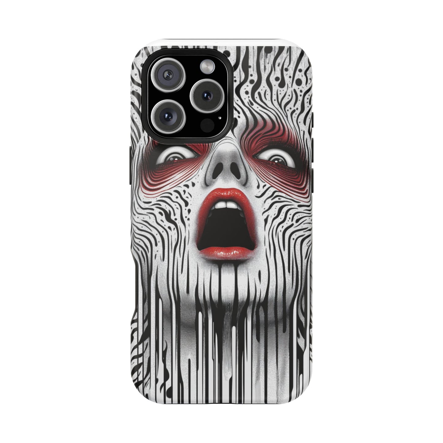 "Punk Meltdown" Luxury Magnetic Wireless Charging iPhone Case by Moxie Jay