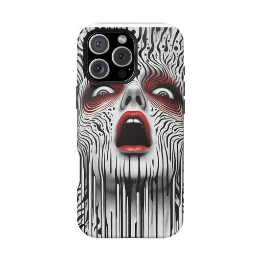 "Punk Meltdown" Luxury Magnetic Wireless Charging iPhone Case by Moxie Jay