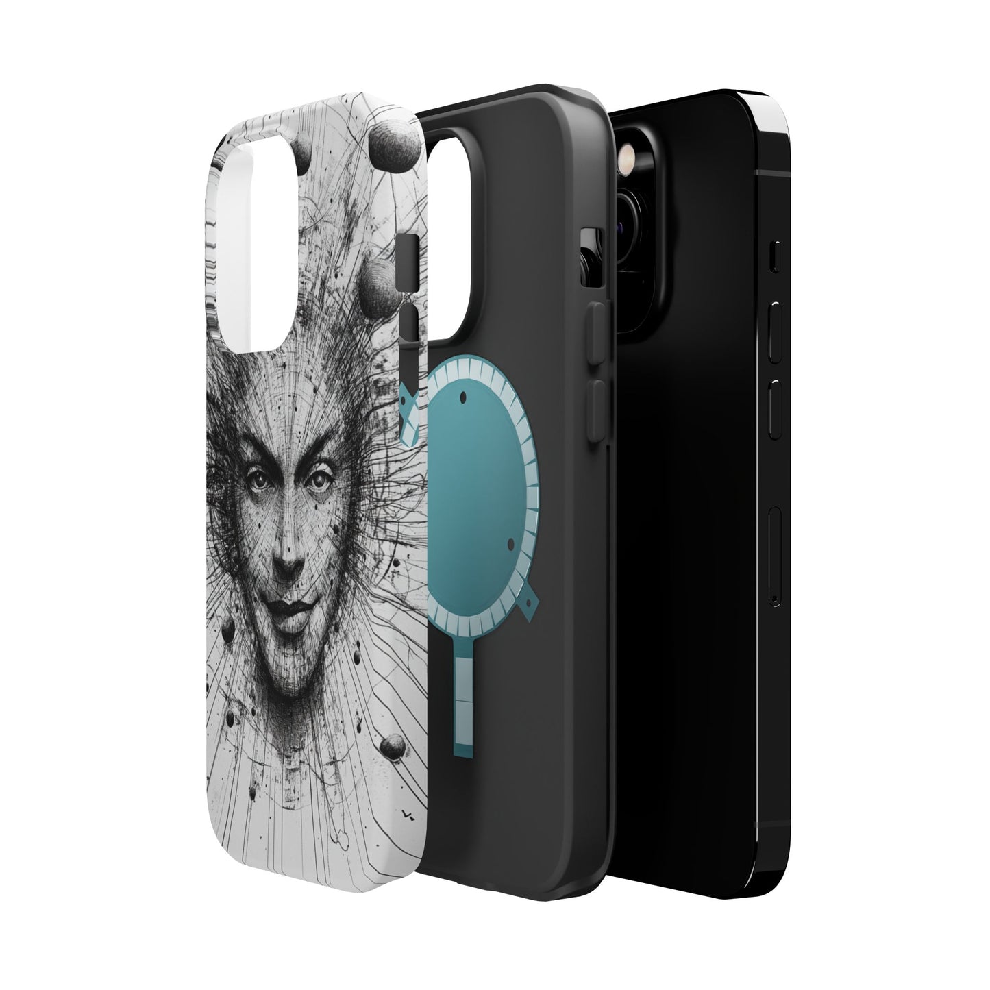 Artistic Magnetic Phone Case - Unique Design for Creative Minds
