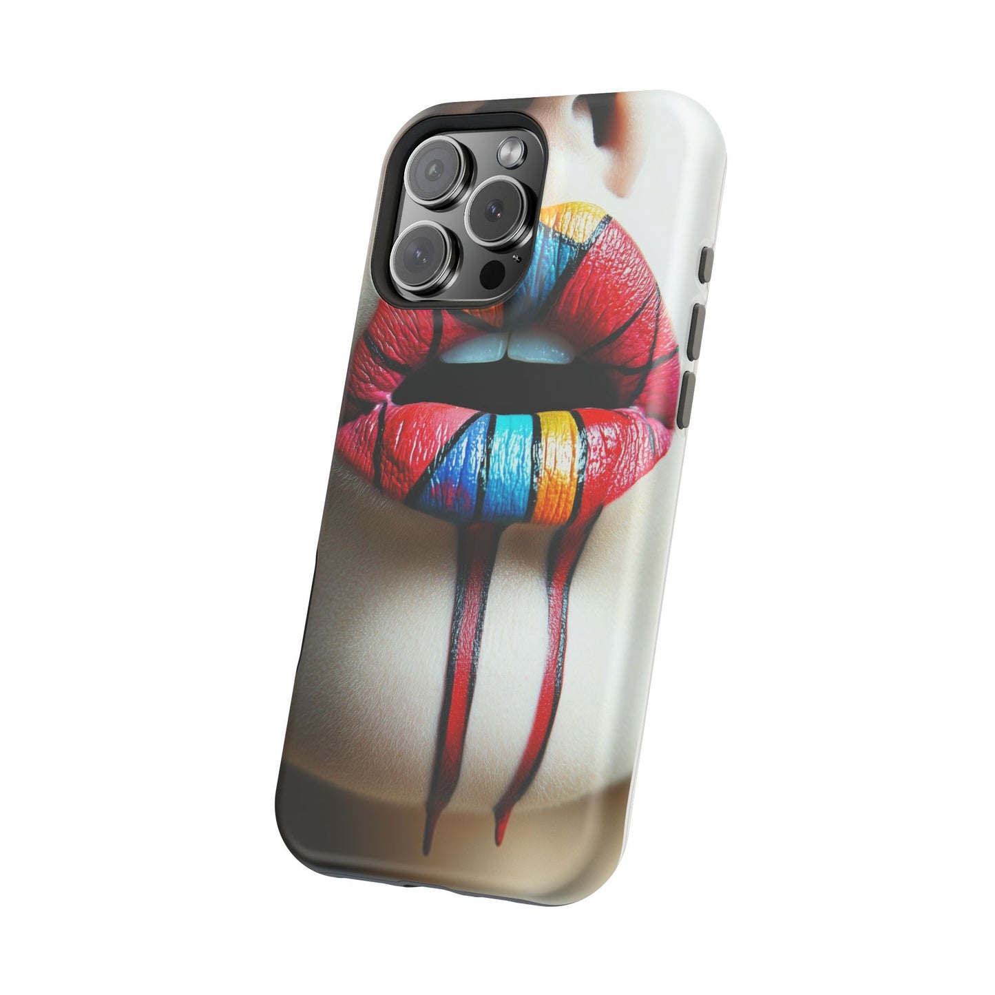 Phone Cases - Vibrant Lip Art Stylish Phone Protection by Moxie-Jay
