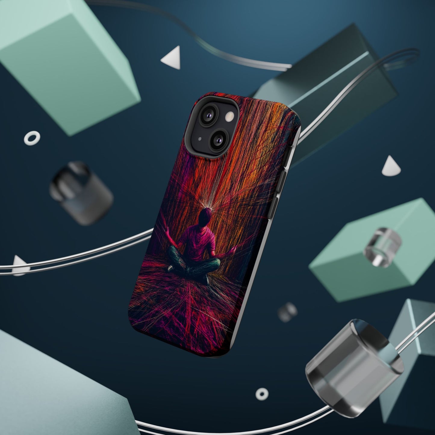 Luxurious Magnetic Wireless Charging Tough iPhone Case - "Transcendence" by Moxie-Jay
