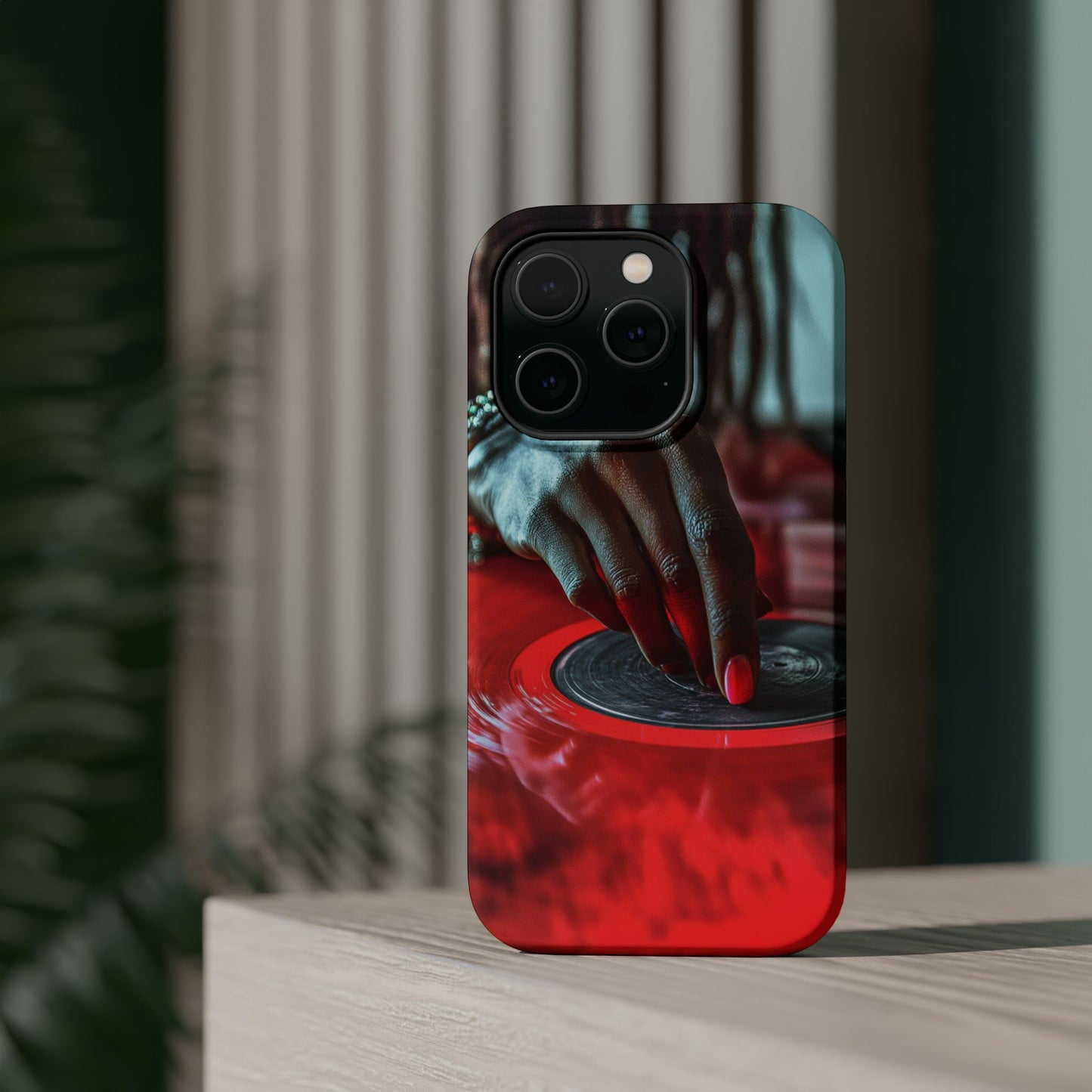Luxurious MagSafe® Compatible iPhone Case - "Vinyl Groove" by Moxie-Jay