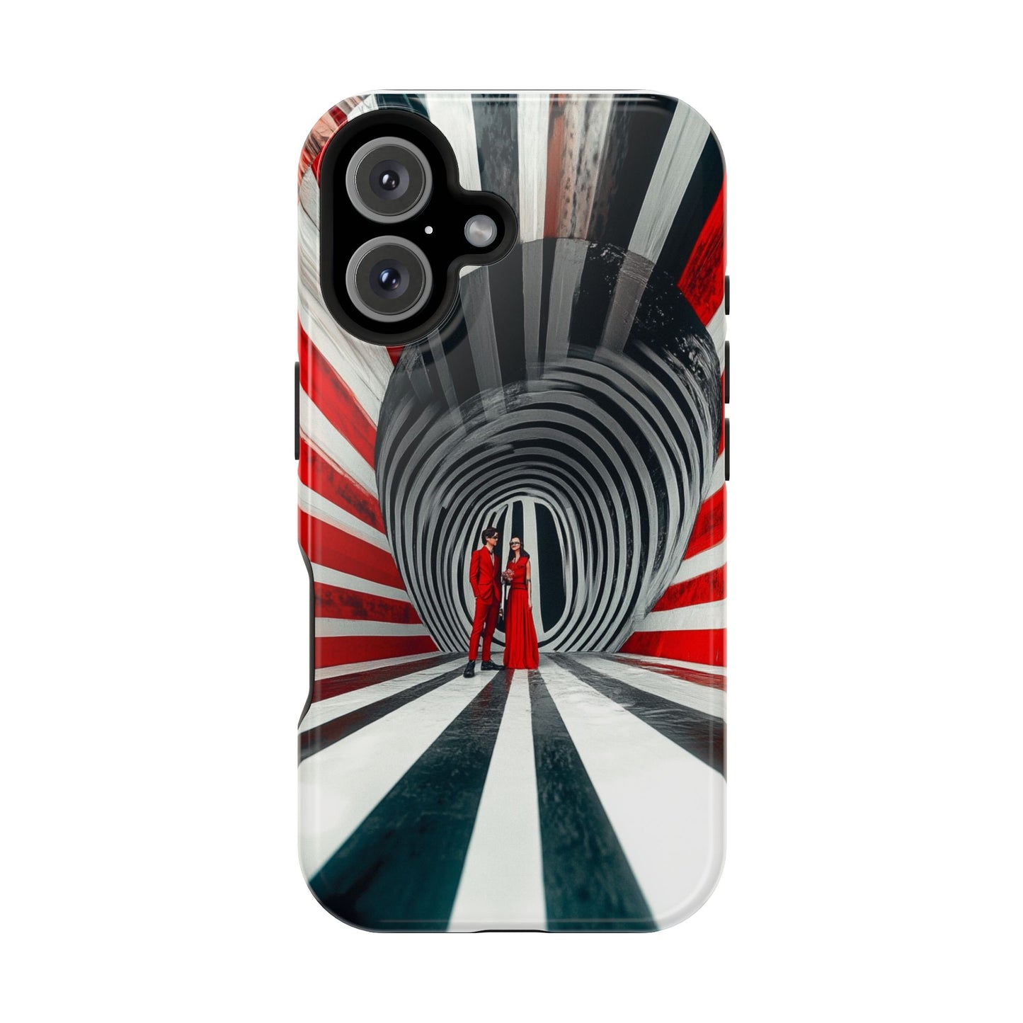 Cosmic Vortex" Luxury Magnetic Wireless Charging iPhone Case by Moxie Jay