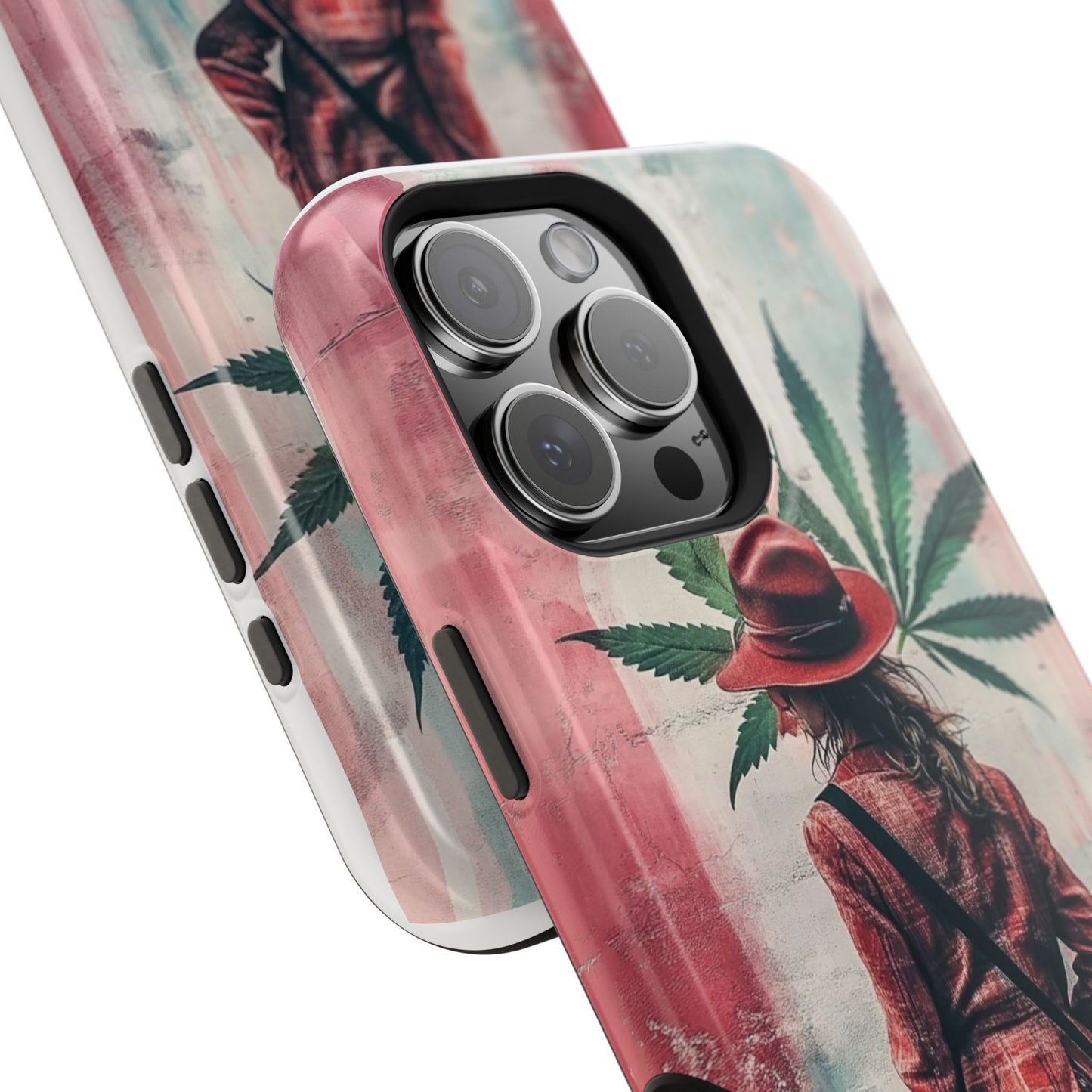 Bohemian Magnetic Tough Case - Stylish Cannabis Art for Phone Protection