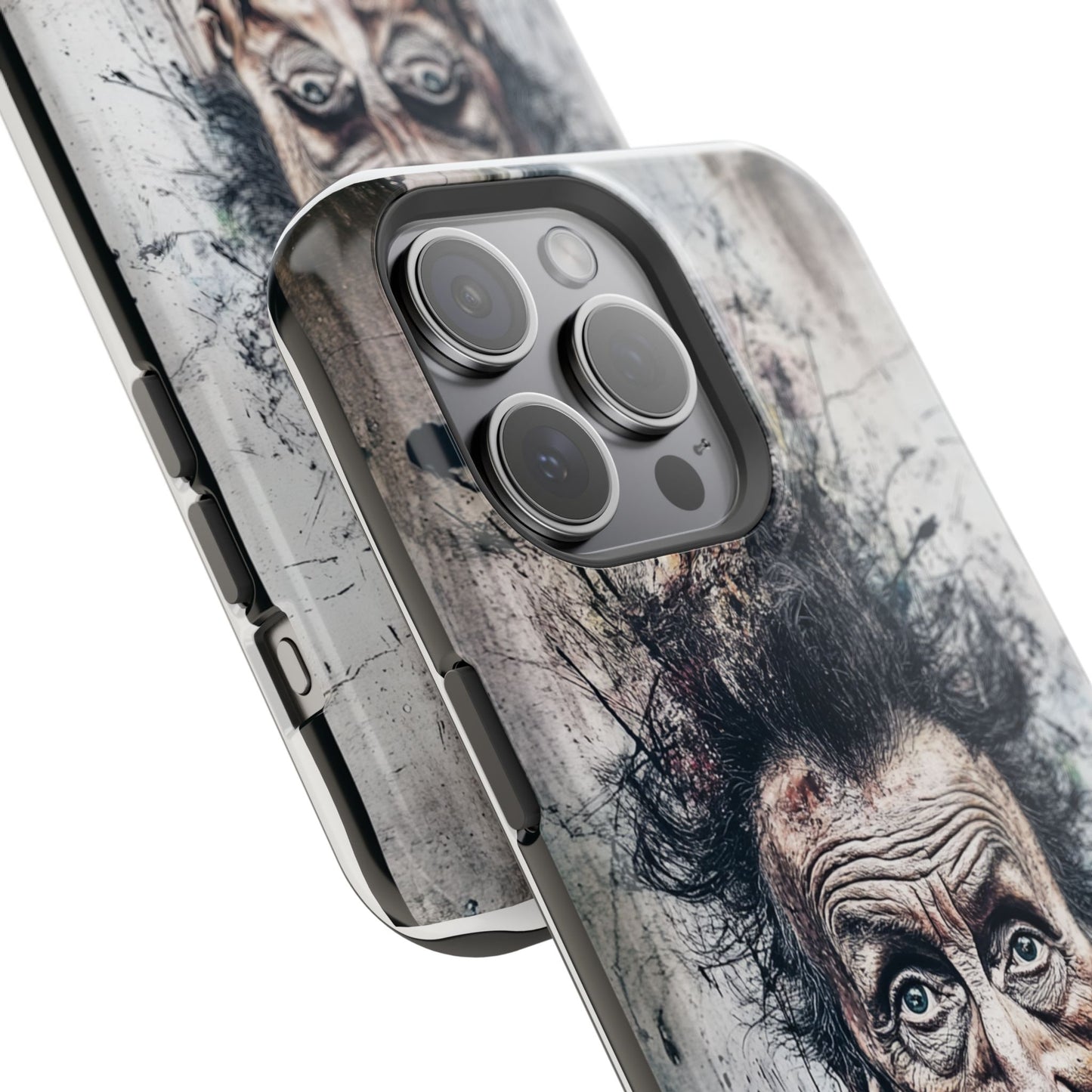 Luxurious Magnetic Wireless Charging Tough iPhone Case - "Demonic Dali" by Moxie-Jay