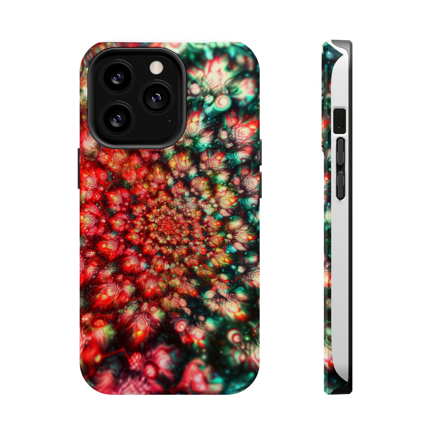 Luxurious Magnetic Wireless Charging Tough iPhone Case - "Psychedelic Dreams" by Moxie-Jay
