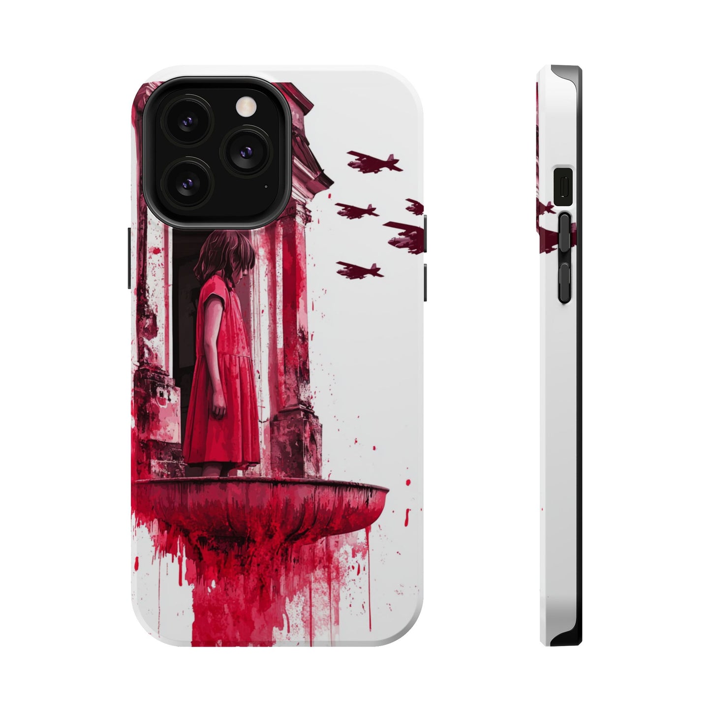 Luxurious MagSafe® Compatible iPhone Case - "Resilience in Ruins" by Moxie-Jay