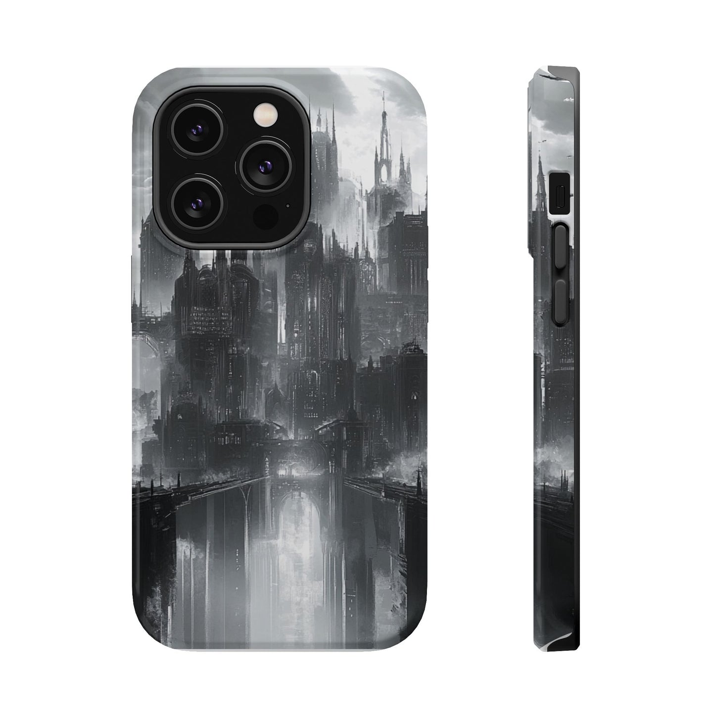 iPhone Magnetic Tough Case - Futuristic Gotham Design by Moxie Jay