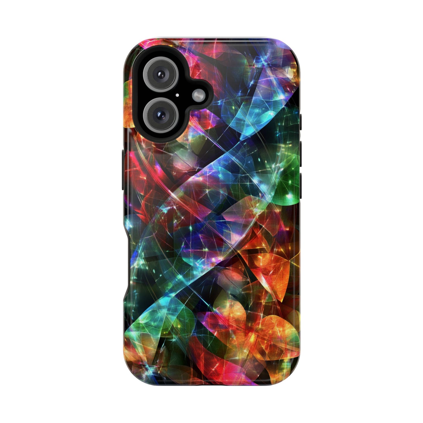iPhone Case with Neon Colors Art by Moxie-Jay