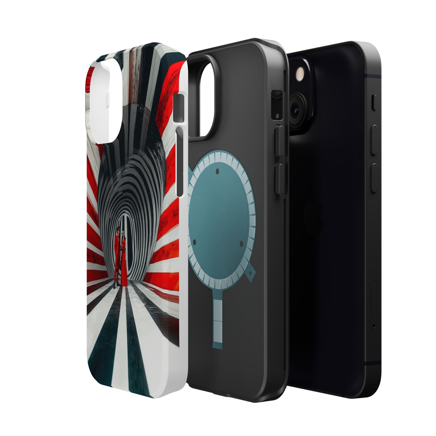 Cosmic Vortex" Luxury Magnetic Wireless Charging iPhone Case by Moxie Jay