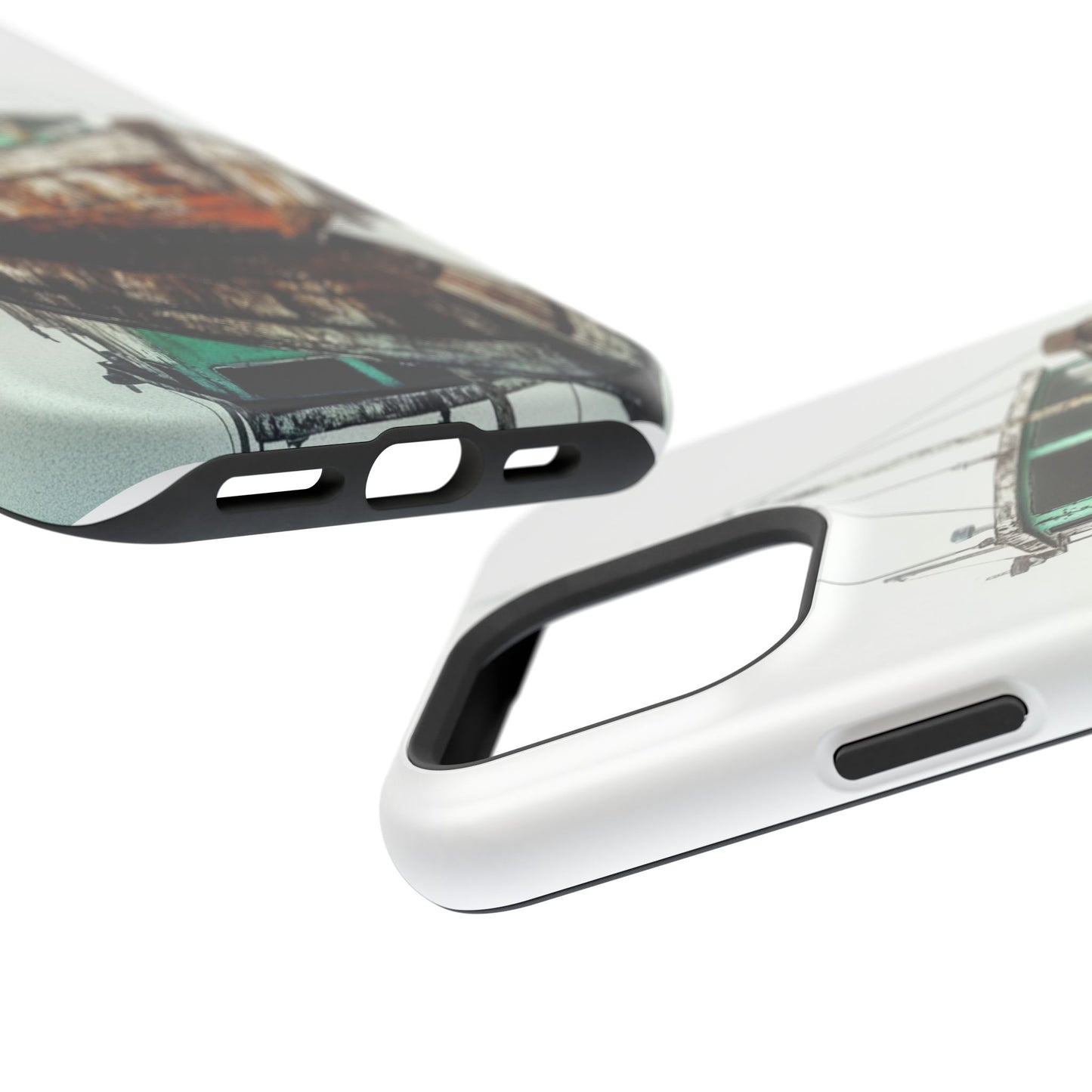 Rustic Boat Magnetic Tough Case - Durable Phone Cover for Nature Lovers