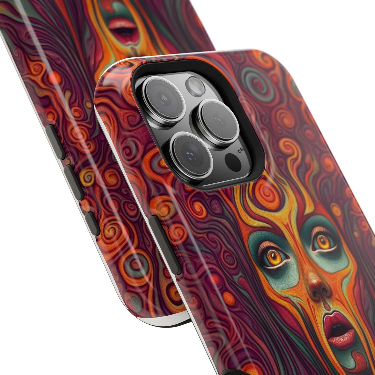 Luxurious MagSafe® Compatible iPhone Case - "Cosmic Meltdown" by Moxie-Jay