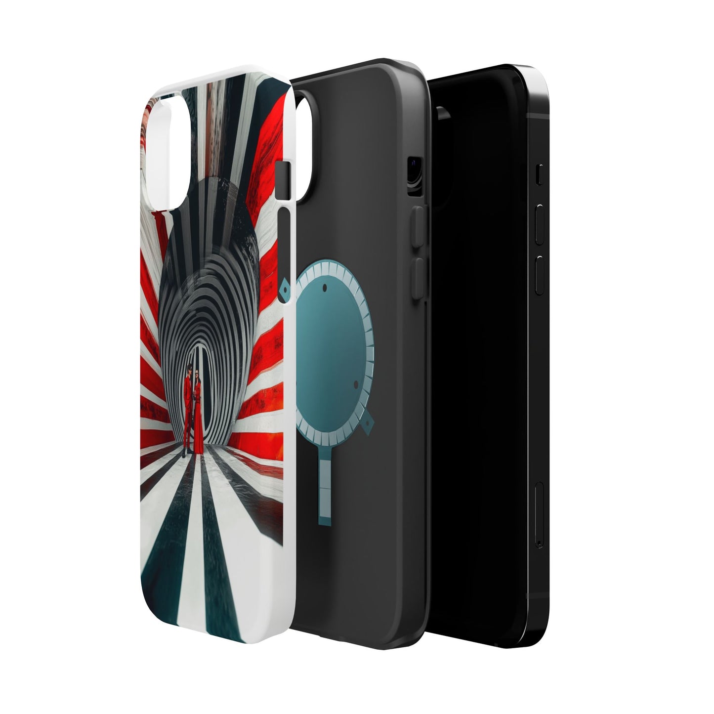 Cosmic Vortex" Luxury Magnetic Wireless Charging iPhone Case by Moxie Jay