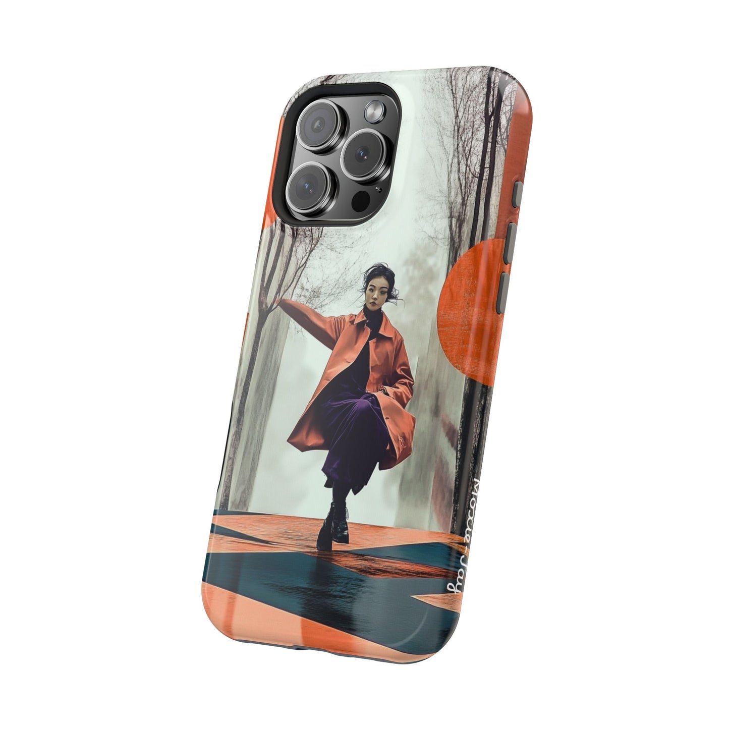 Tough iPhone Case - 'Floating Grace' Abstract Art