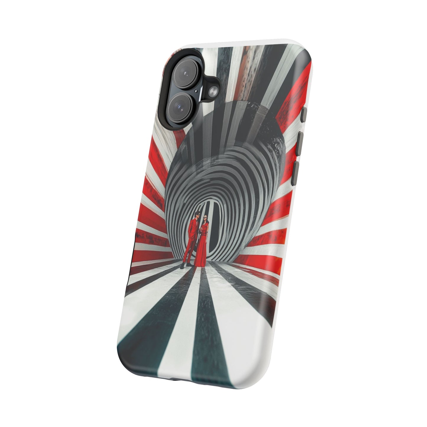 Cosmic Vortex" Luxury Magnetic Wireless Charging iPhone Case by Moxie Jay