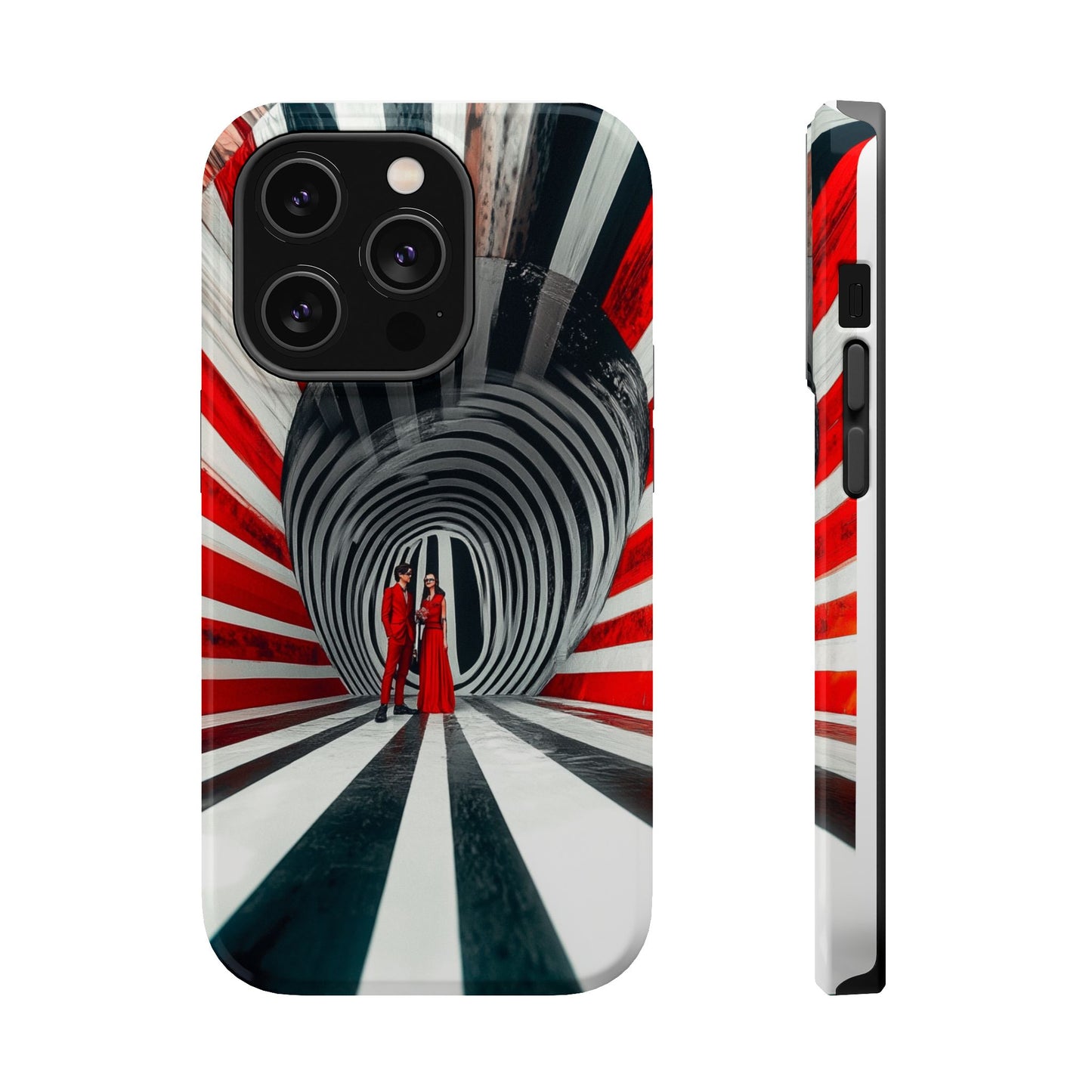 Cosmic Vortex" Luxury Magnetic Wireless Charging iPhone Case by Moxie Jay