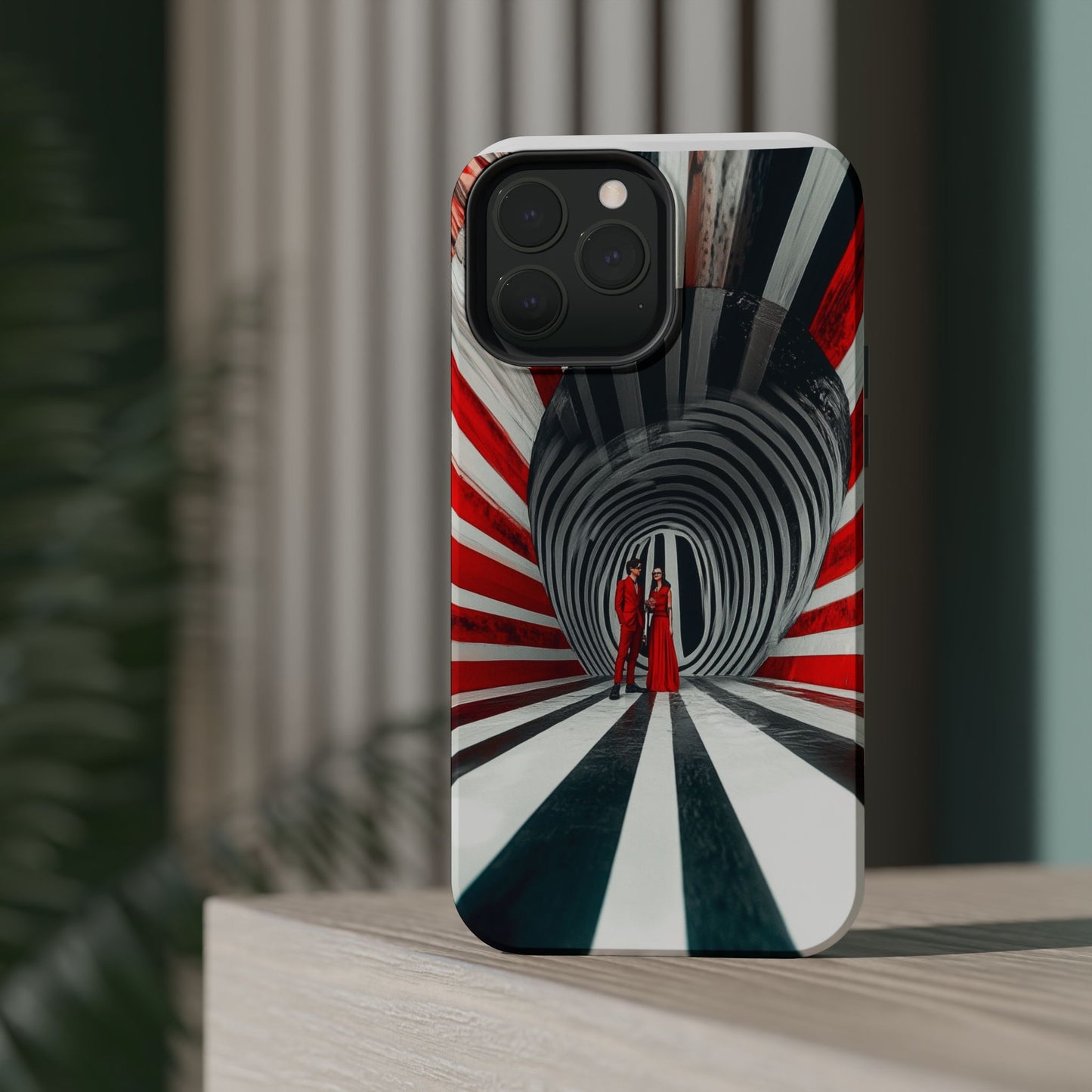 Cosmic Vortex" Luxury Magnetic Wireless Charging iPhone Case by Moxie Jay