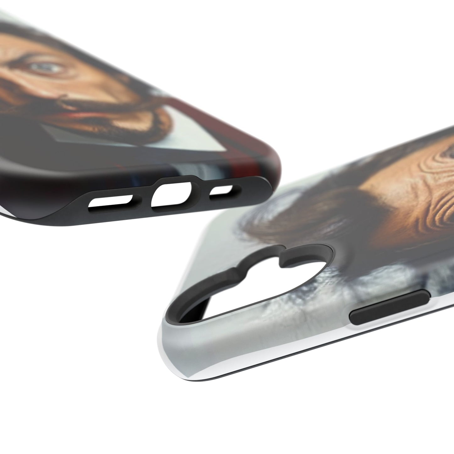Luxurious Magnetic Wireless Charging Tough iPhone Case - “Close-Up Salvador Dali” by Moxie-Jay