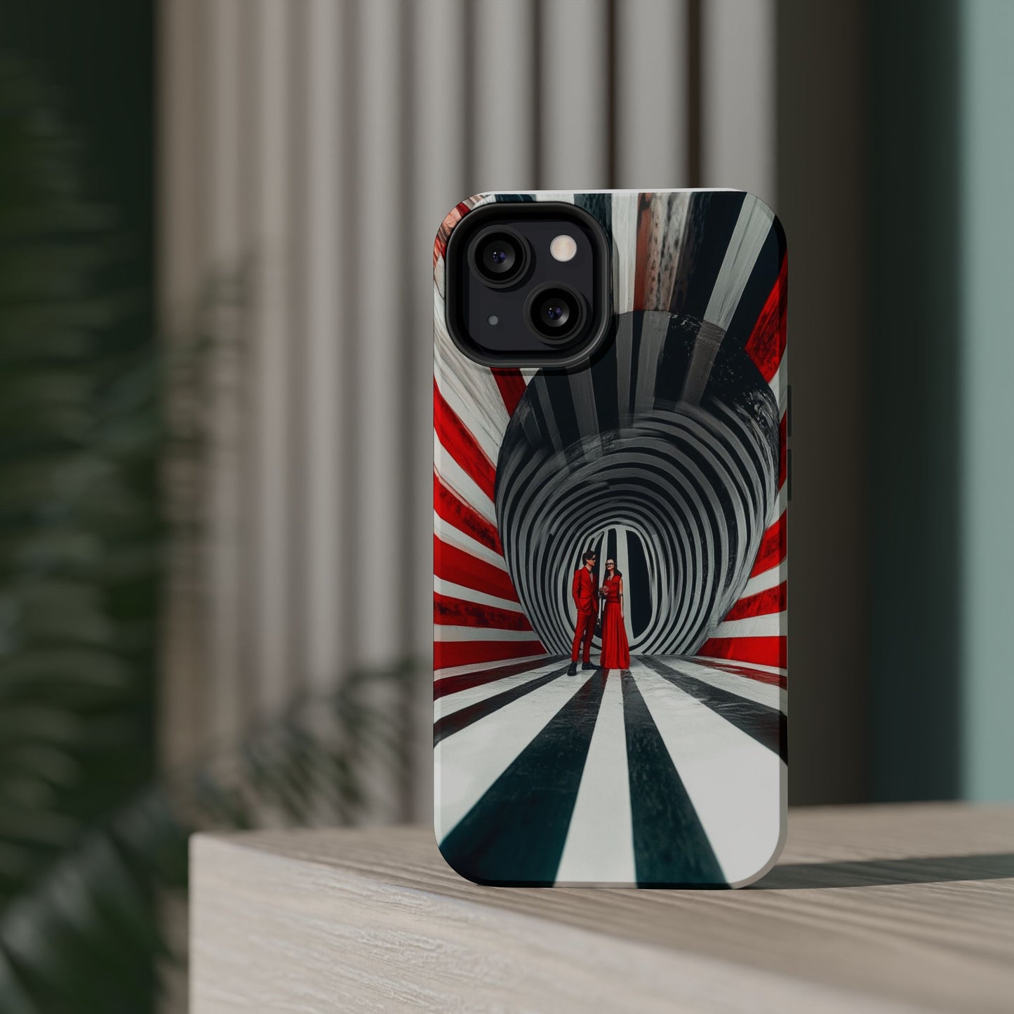 Cosmic Vortex" Luxury Magnetic Wireless Charging iPhone Case by Moxie Jay