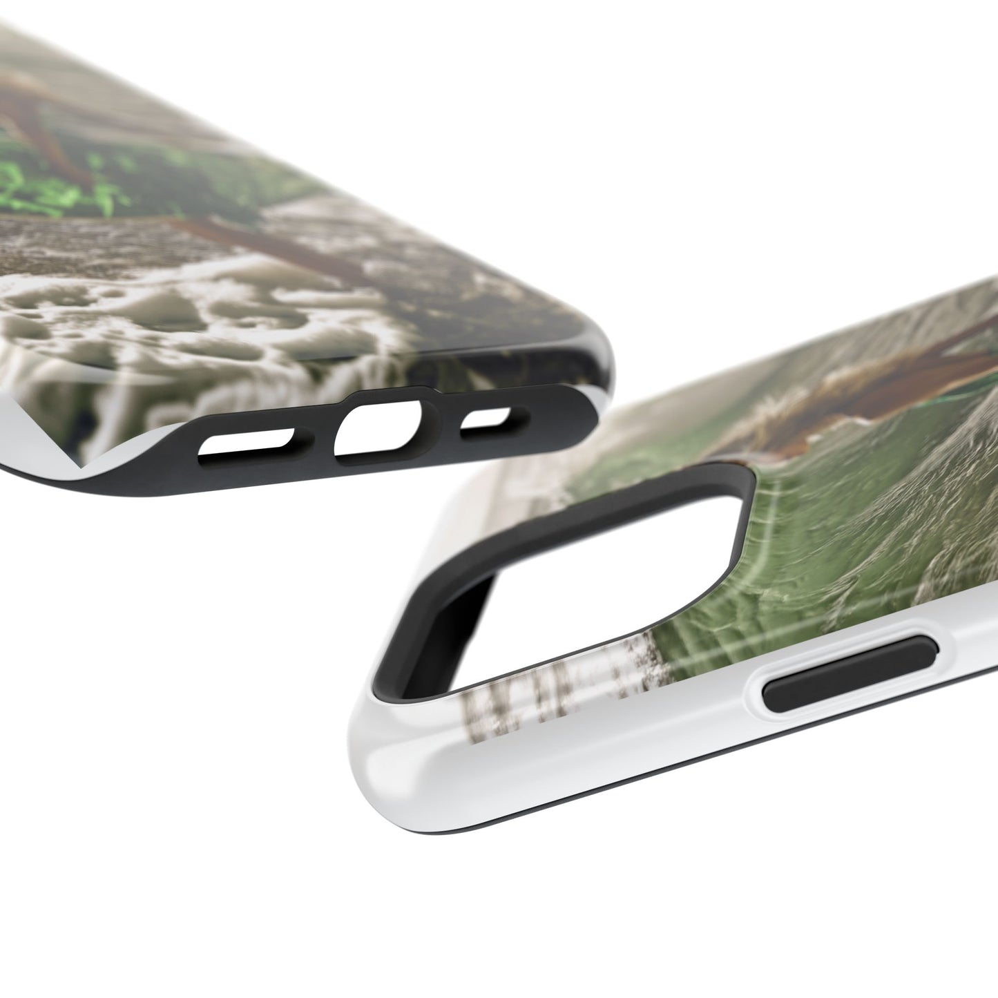 Surf's Up Chic" Luxury Magnetic Wireless Charging iPhone Case by Moxie Jay