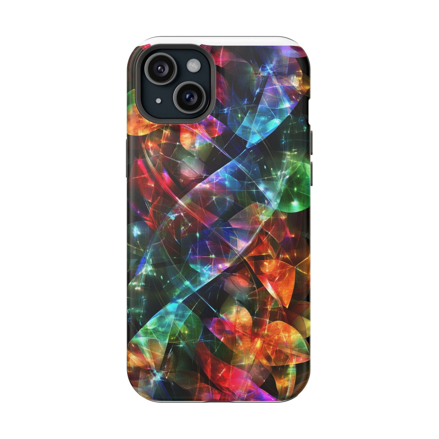 iPhone Case with Neon Colors Art by Moxie-Jay