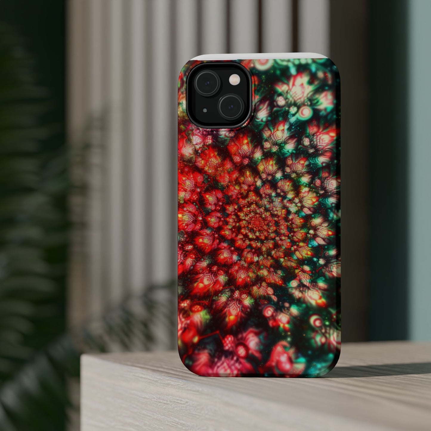 Luxurious Magnetic Wireless Charging Tough iPhone Case - "Psychedelic Dreams" by Moxie-Jay