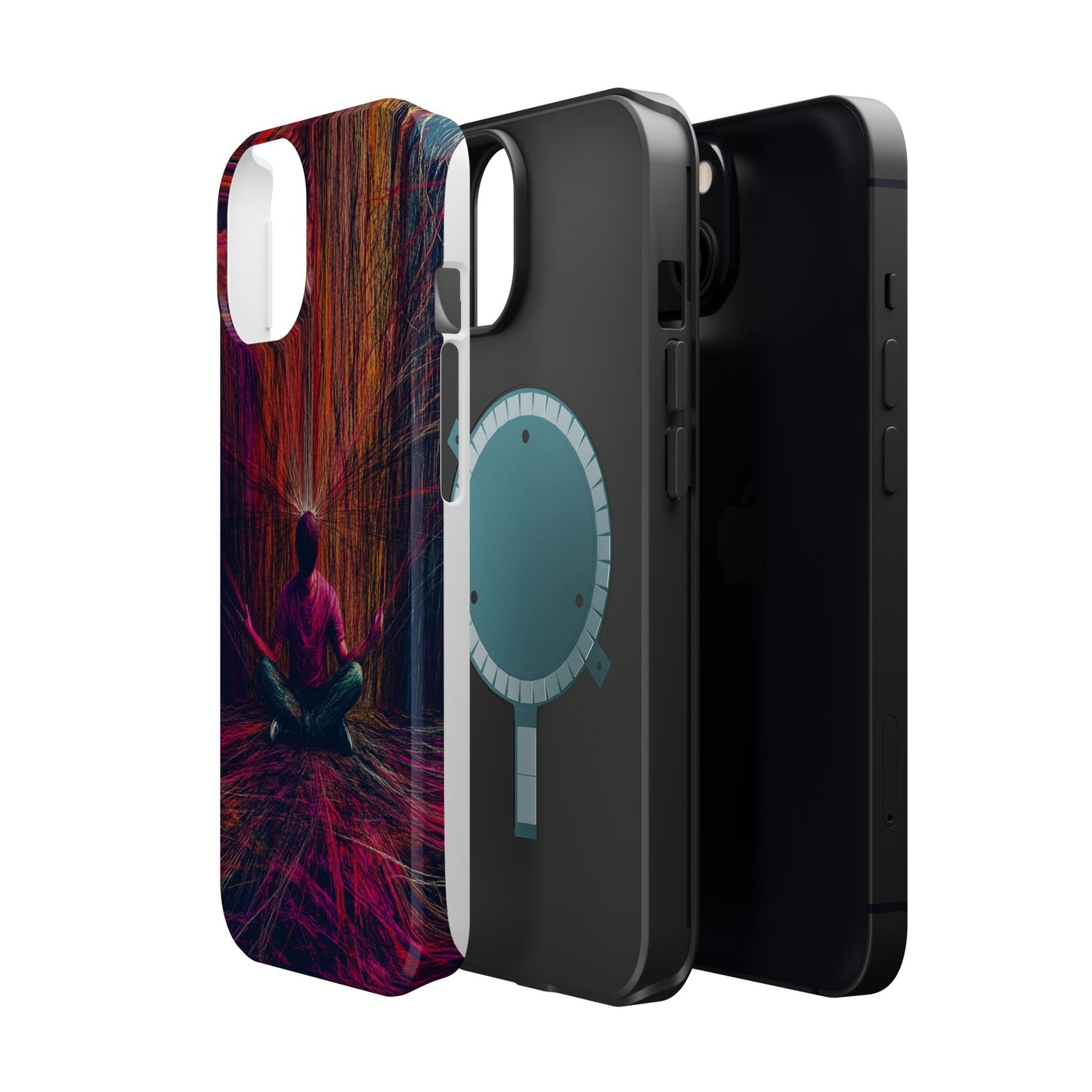 Luxurious Magnetic Wireless Charging Tough iPhone Case - "Transcendence" by Moxie-Jay