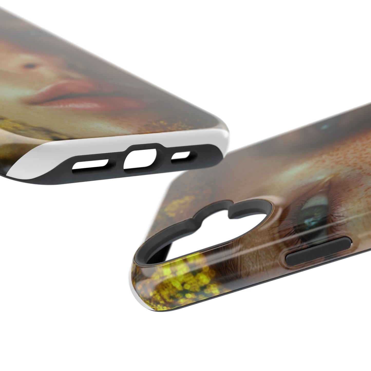 Phone Case - Close Up Girl with Freckles Photography Magnetic Tough Cases