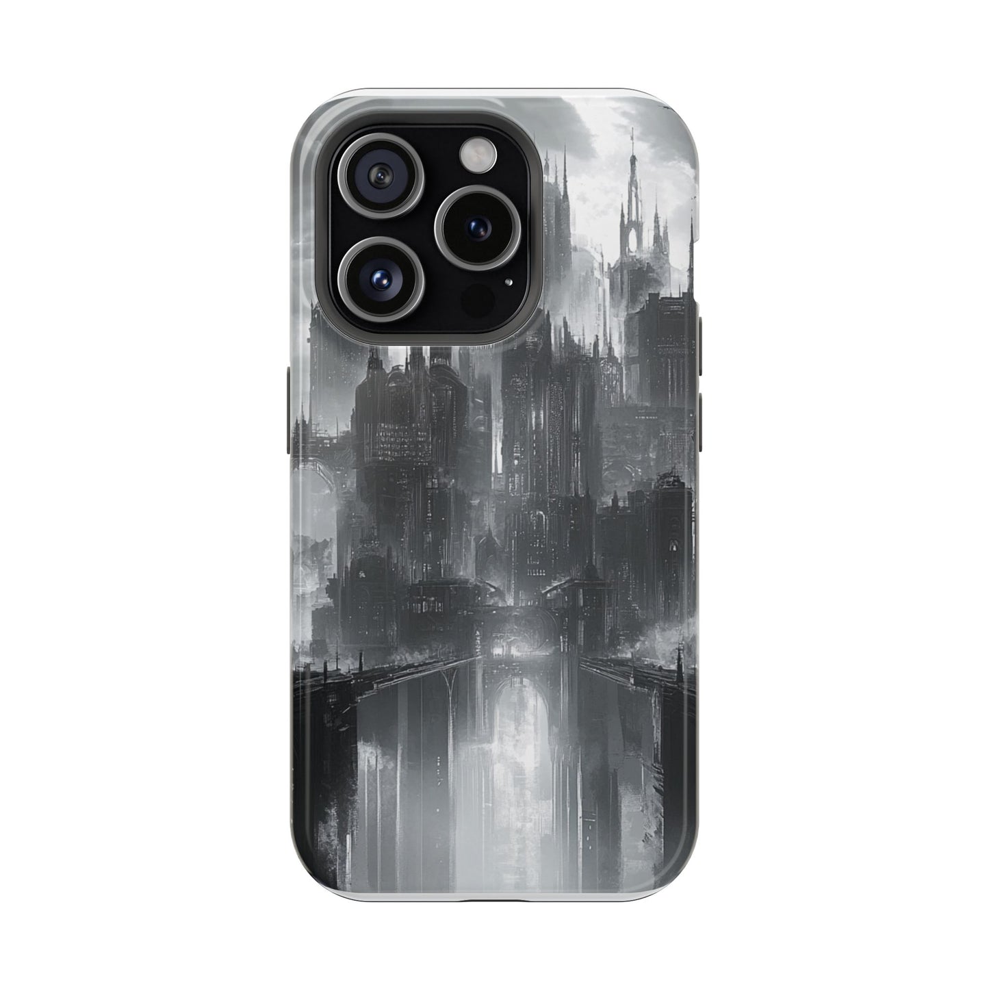 iPhone Magnetic Tough Case - Futuristic Gotham Design by Moxie Jay