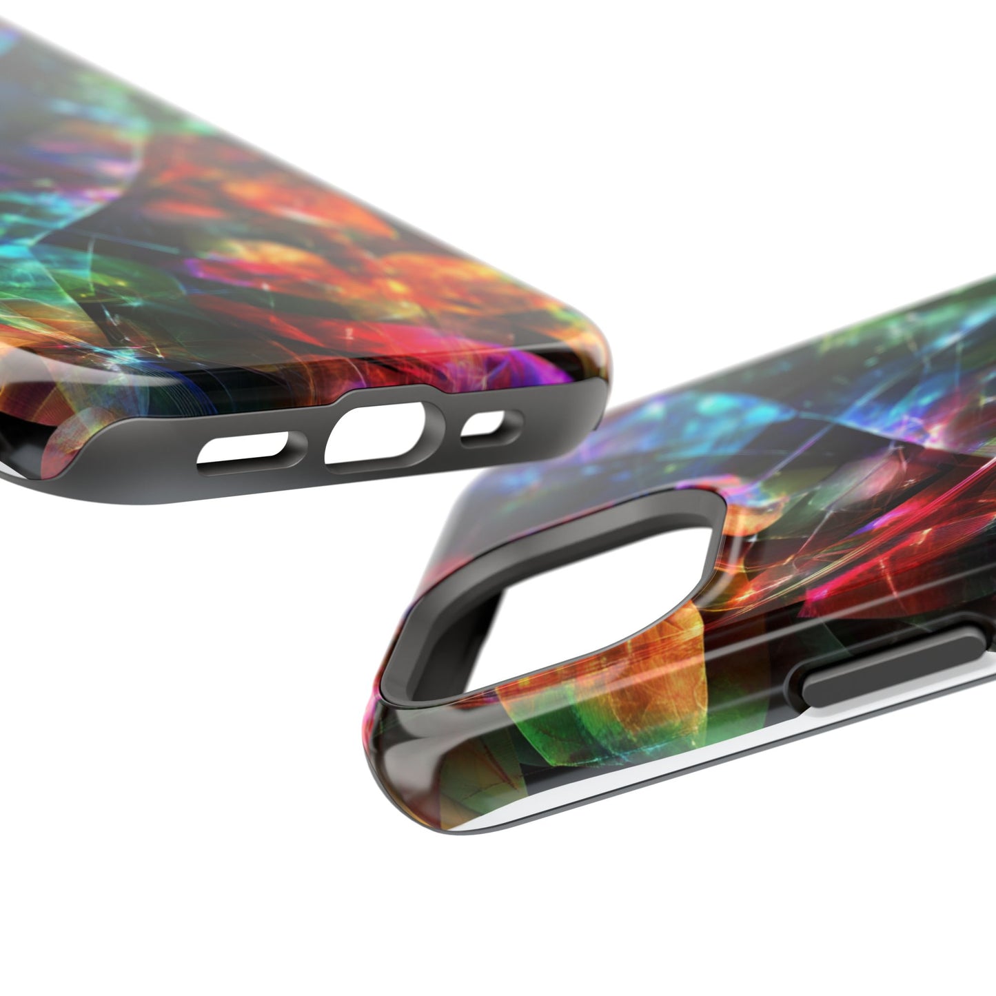 iPhone Case with Neon Colors Art by Moxie-Jay
