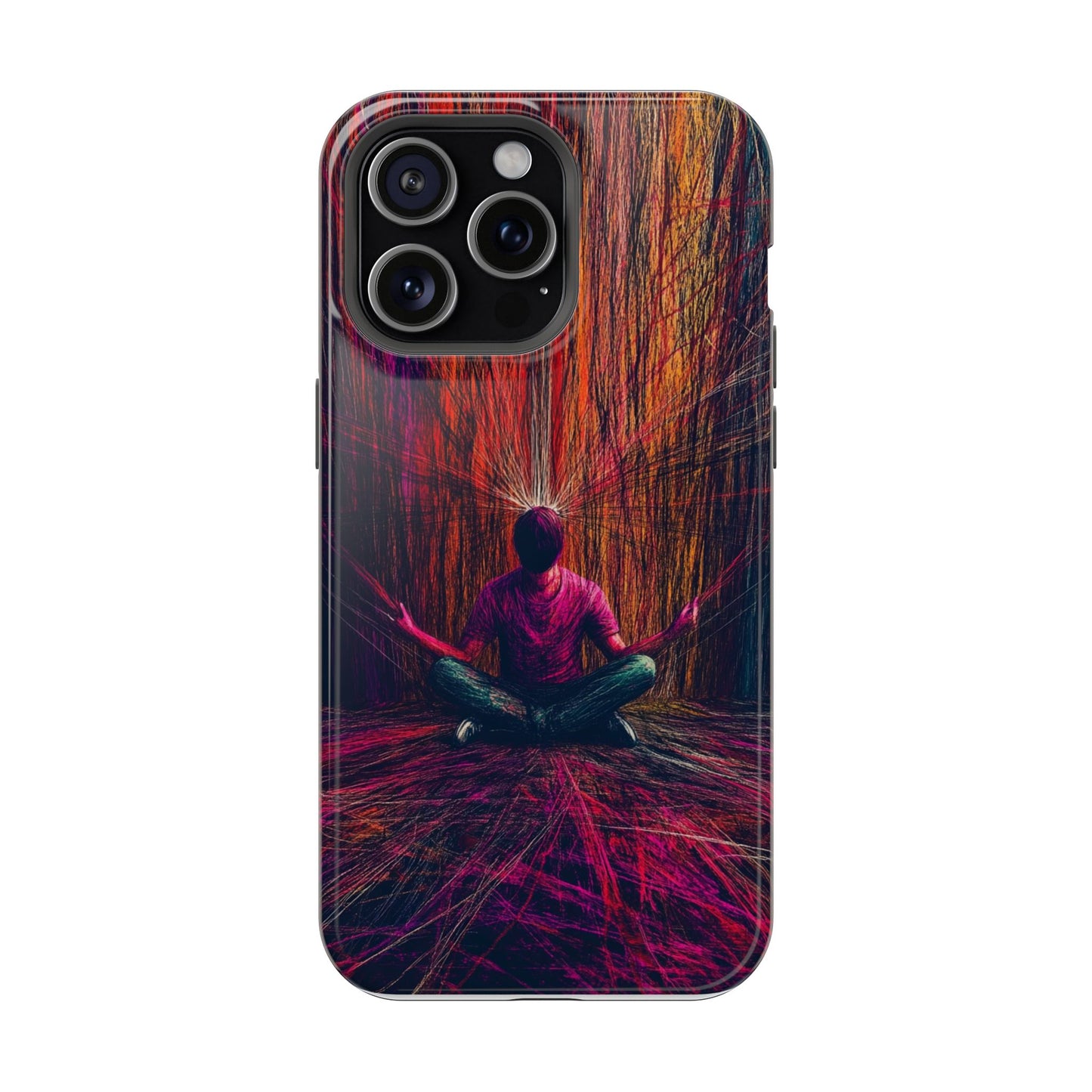 Luxurious Magnetic Wireless Charging Tough iPhone Case - "Transcendence" by Moxie-Jay
