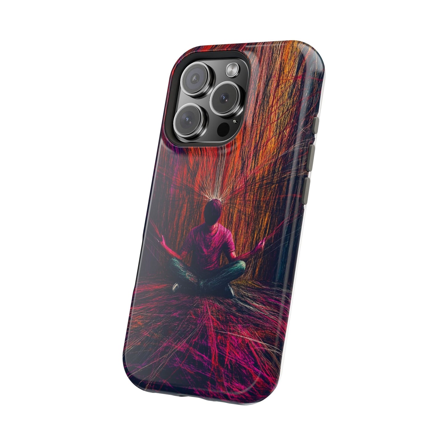 Luxurious Magnetic Wireless Charging Tough iPhone Case - "Transcendence" by Moxie-Jay