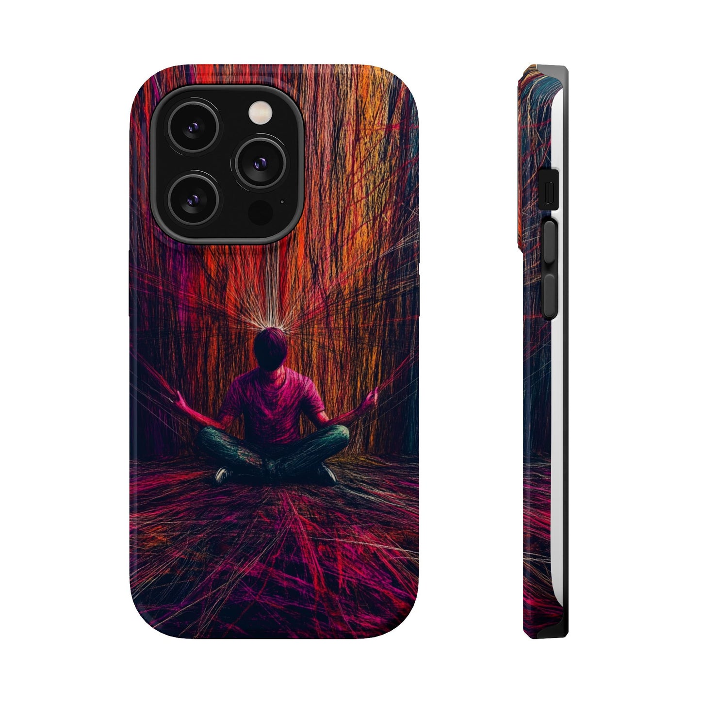 Luxurious Magnetic Wireless Charging Tough iPhone Case - "Transcendence" by Moxie-Jay