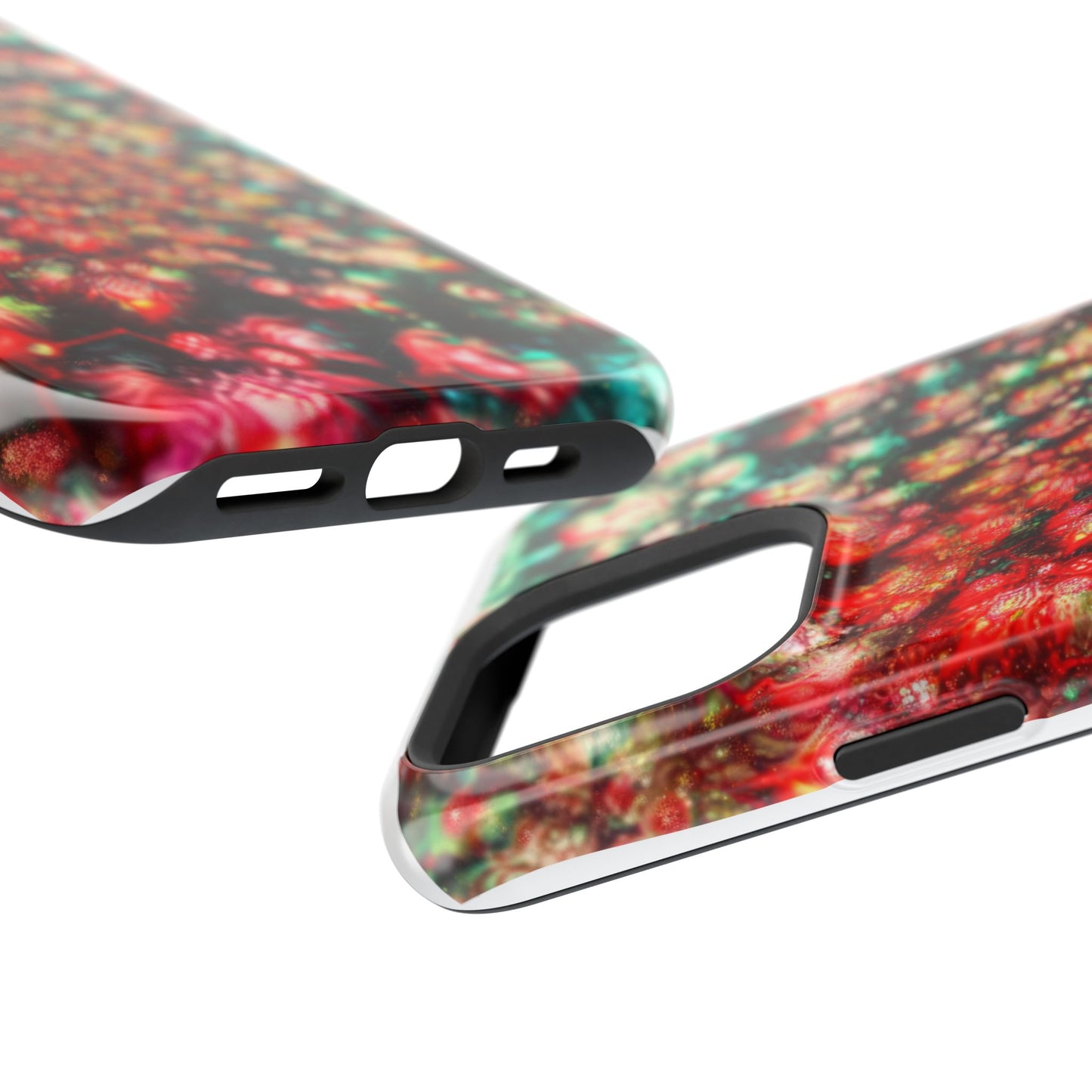 Luxurious Magnetic Wireless Charging Tough iPhone Case - "Psychedelic Dreams" by Moxie-Jay