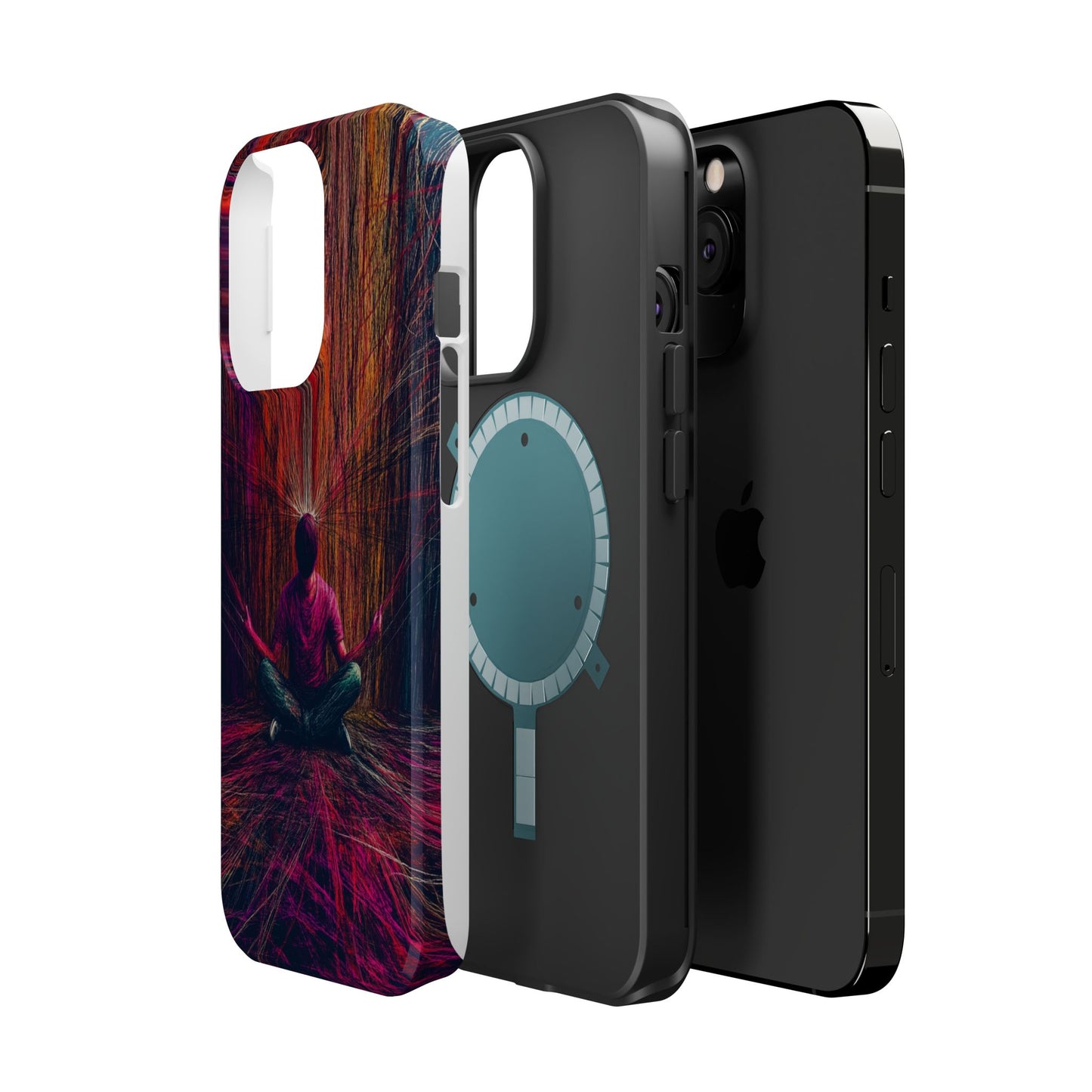 Luxurious Magnetic Wireless Charging Tough iPhone Case - "Transcendence" by Moxie-Jay