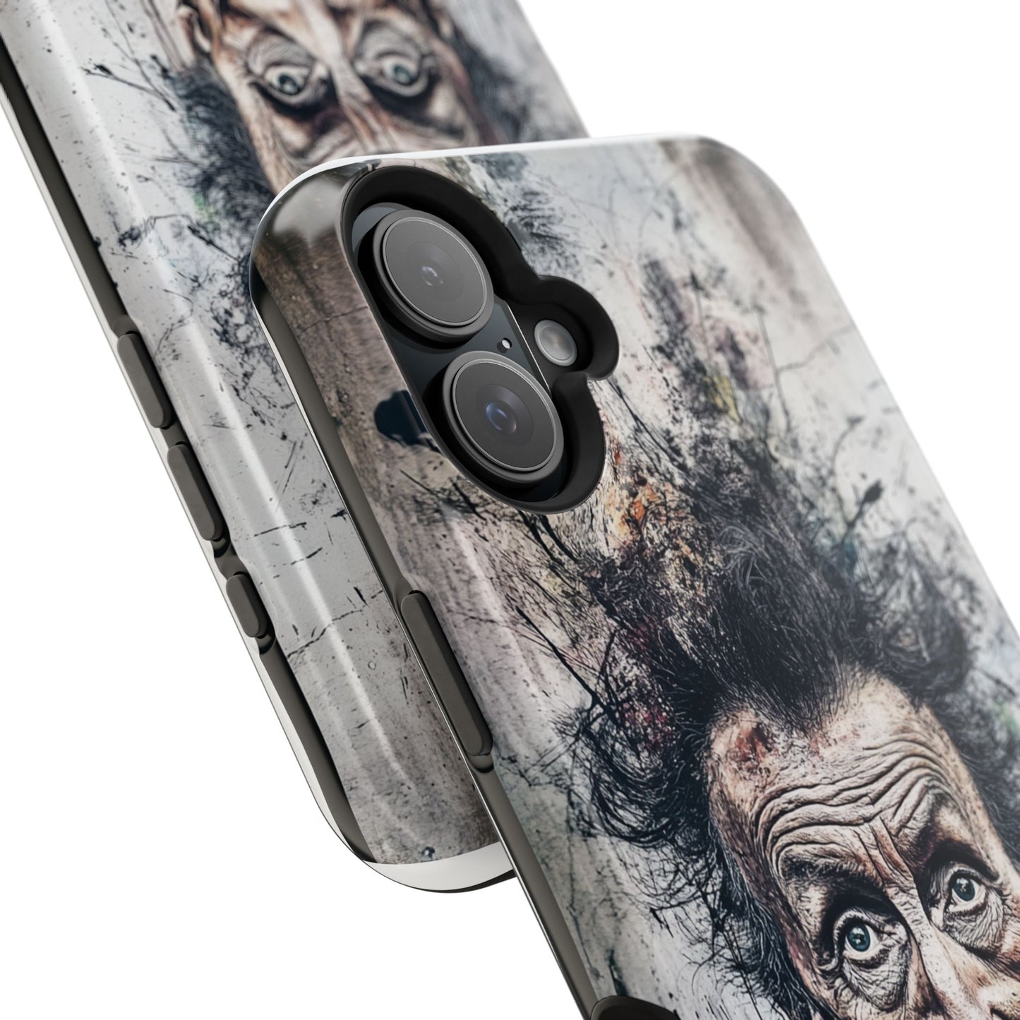 Luxurious Magnetic Wireless Charging Tough iPhone Case - "Demonic Dali" by Moxie-Jay