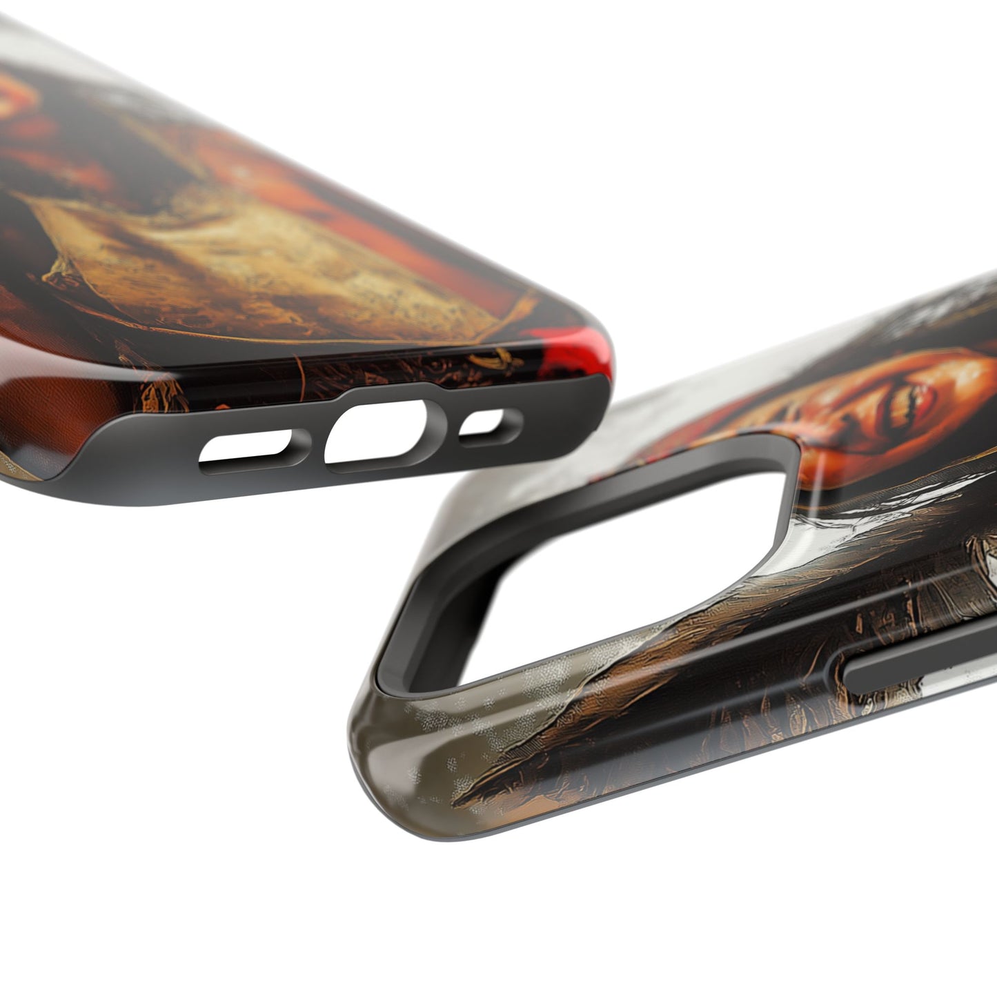 Luxurious Magnetic Wireless Charging Tough iPhone Case - Native Heritage Art by Moxie-Jay