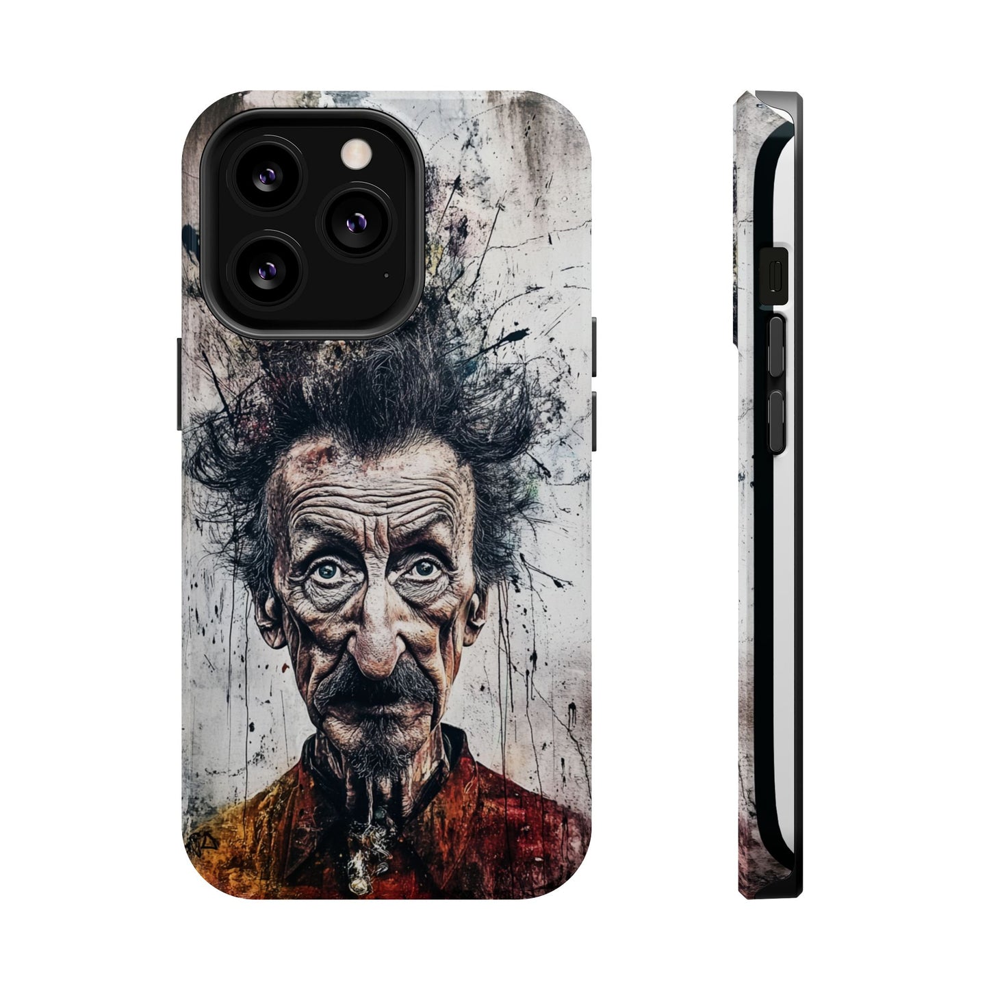 Luxurious Magnetic Wireless Charging Tough iPhone Case - "Demonic Dali" by Moxie-Jay