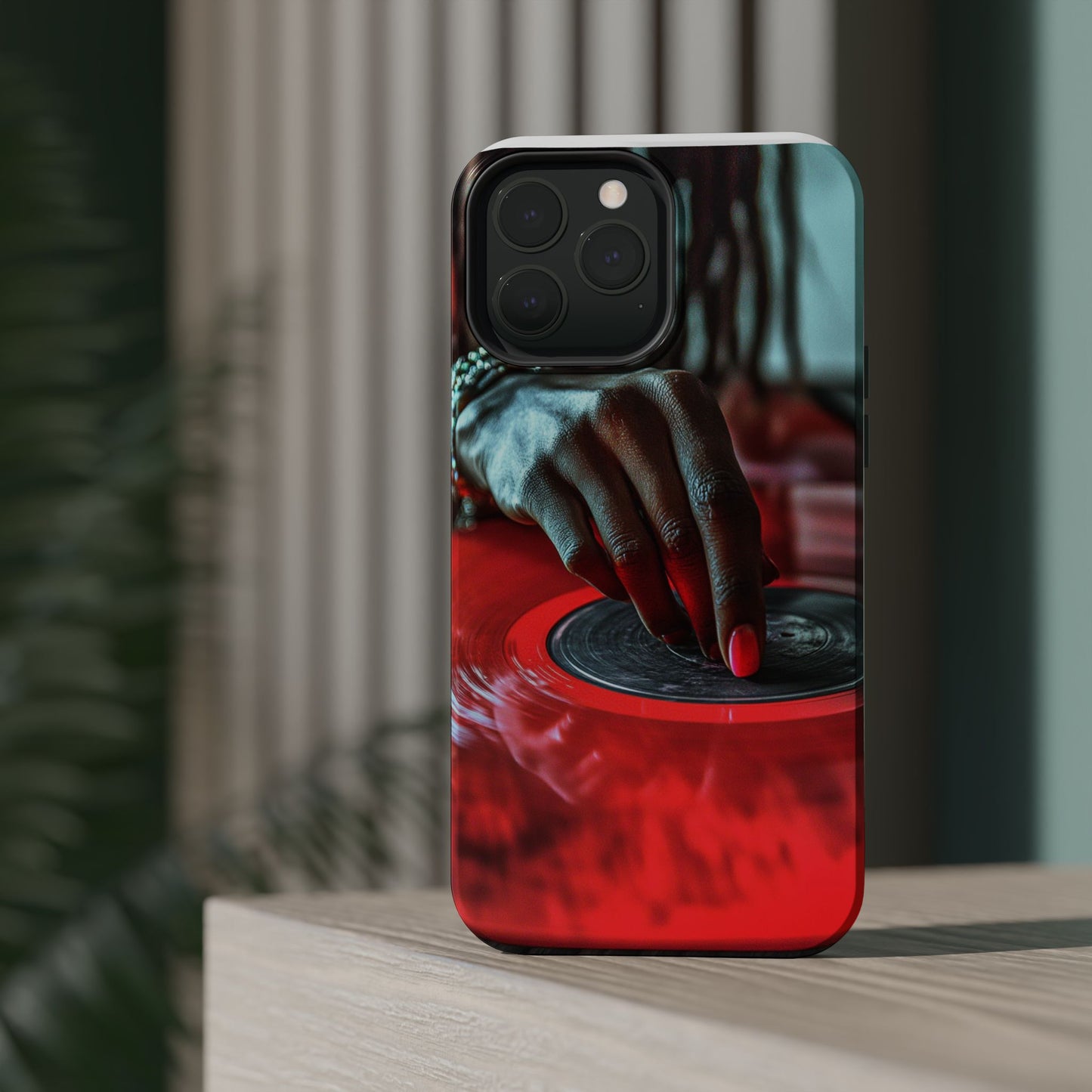 Luxurious MagSafe® Compatible iPhone Case - "Vinyl Groove" by Moxie-Jay